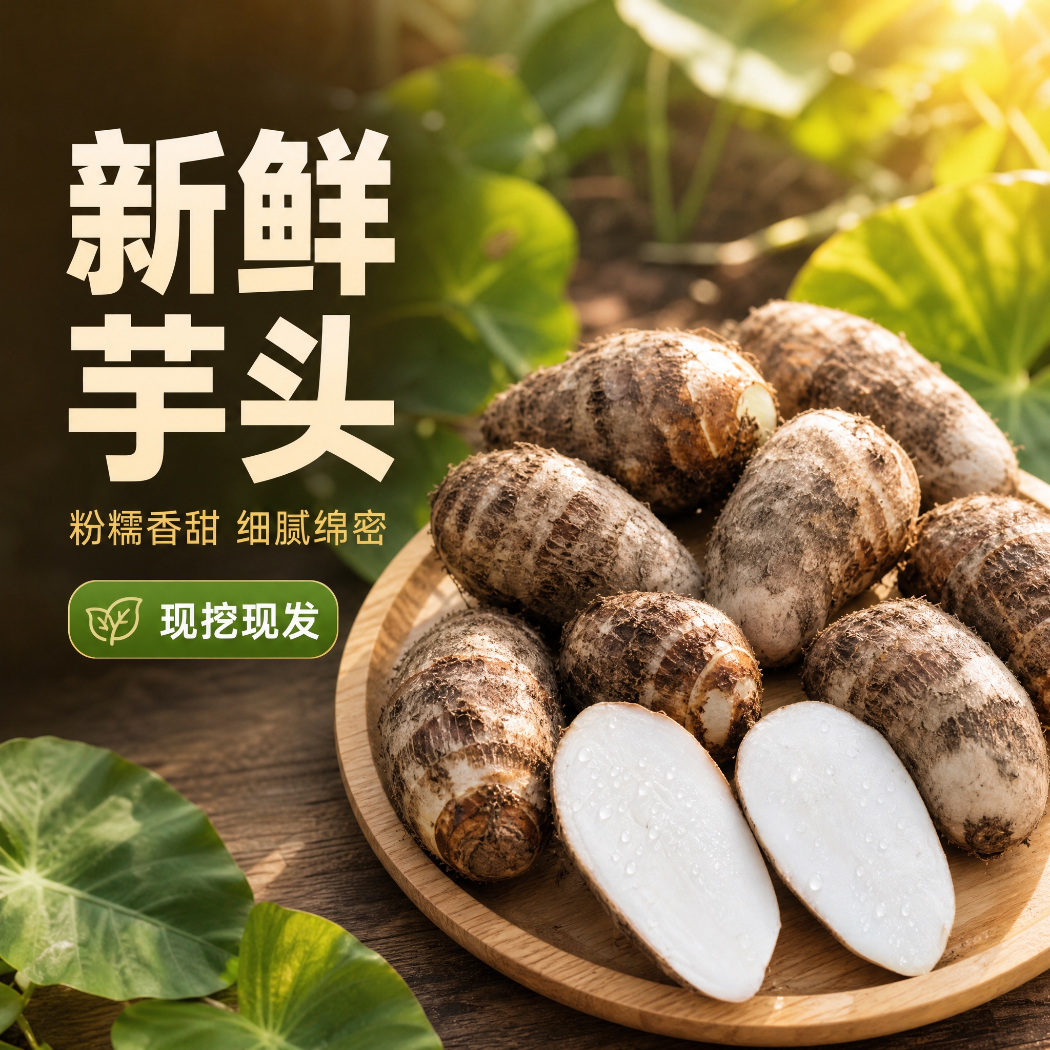 [主图-1] 芋头 首图点击率 食欲感与新鲜度展示。 [统一基… - 图片创意预览