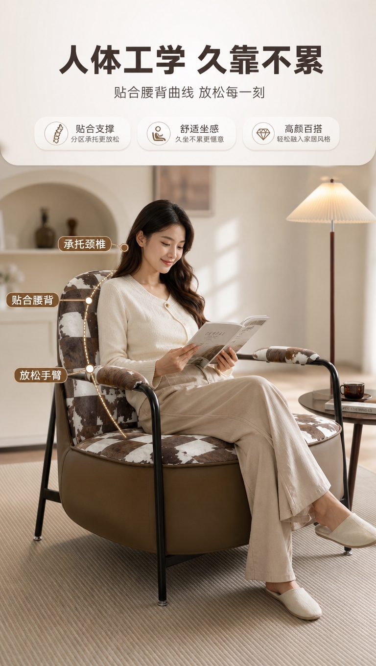 [商品] 使用【图1】D8807休闲椅；保留棋盘格拼色磨砂布面… - 图片创意预览