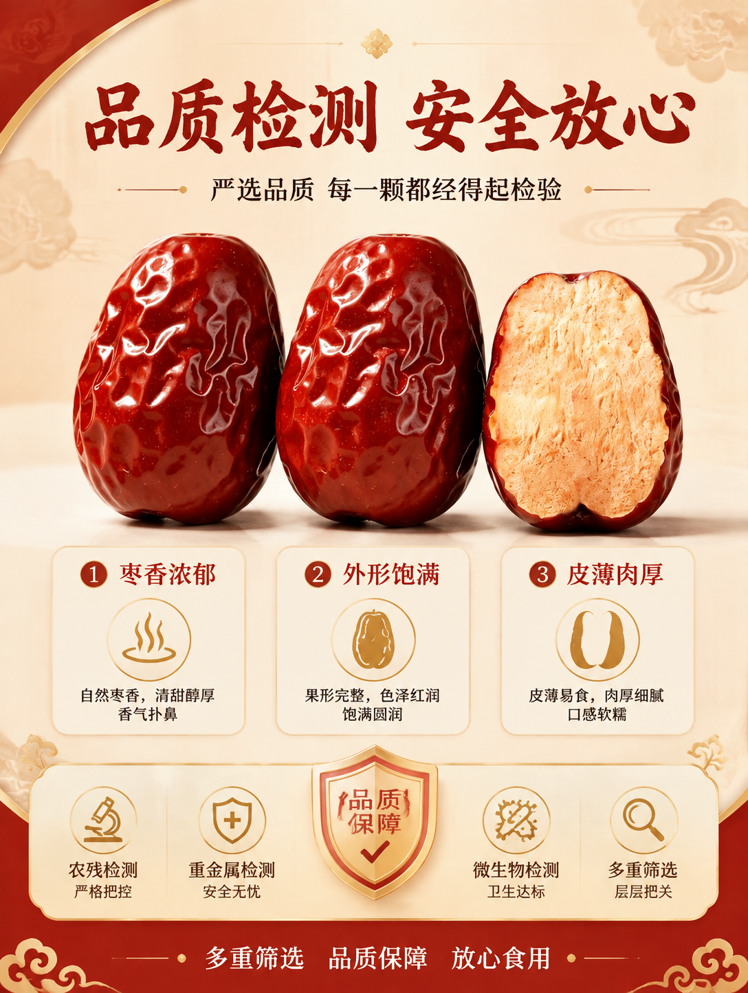 [商品] 使用【图2】红枣实拍图；保留红枣深红颜色、饱满形态、… - 图片创意预览