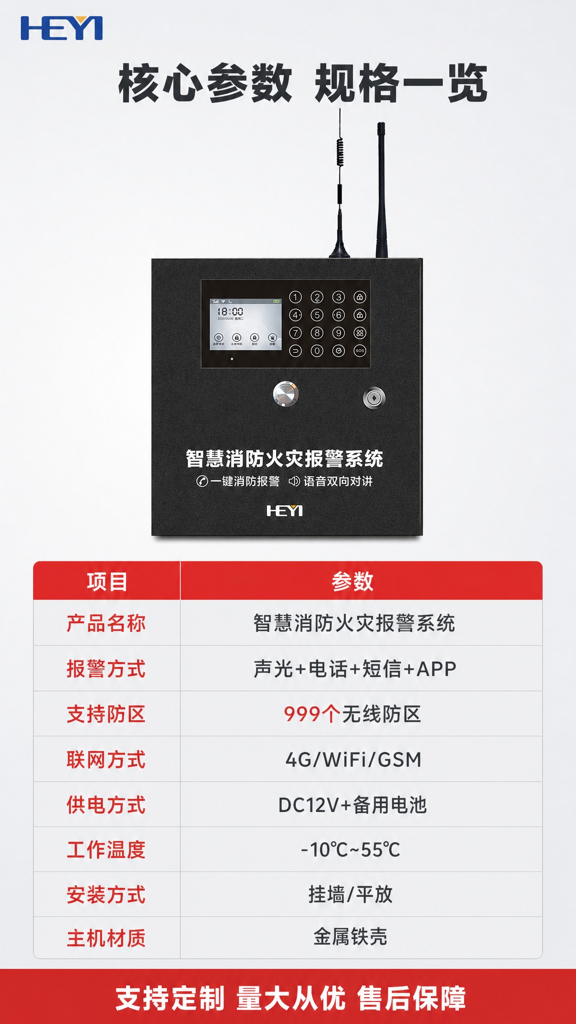 [商品] 使用【图1】智慧消防火灾报警系统套装，黑色报警主机为… - 图片创意预览