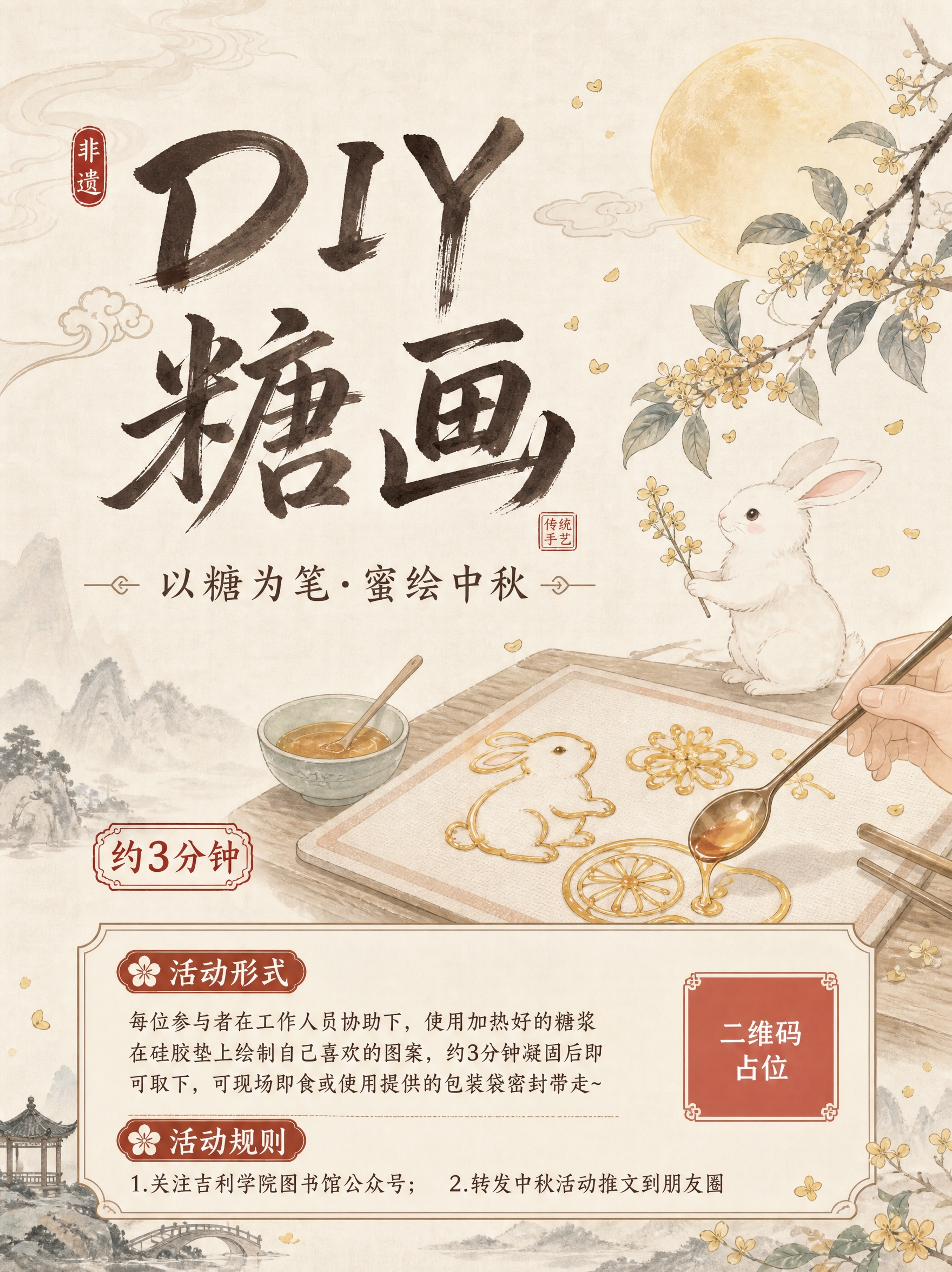 基于参考图重新设计，彻底改变风格：从外卖感的金色立体大字+满版… - 图片创意预览