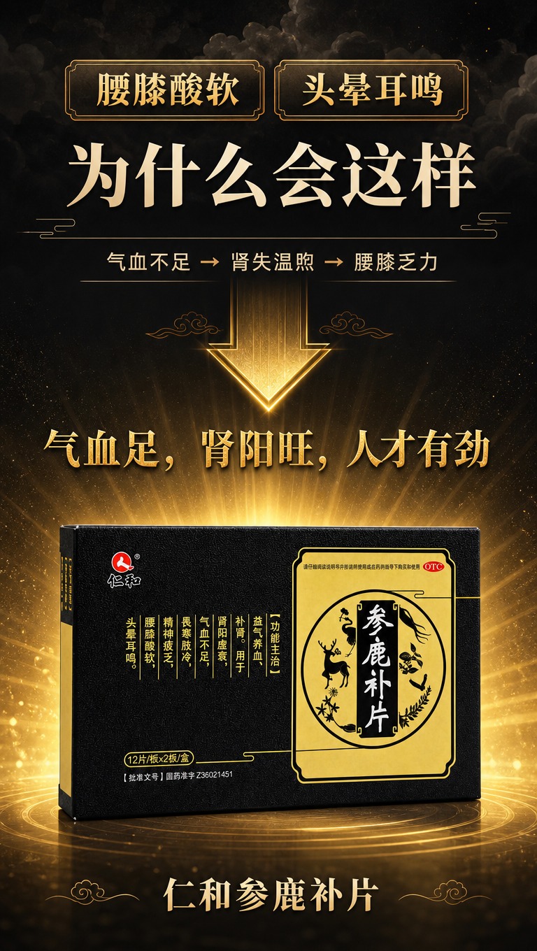 [商品] 使用【图1】仁和参鹿补片黑色药盒；保留黑色磨砂盒体、… - 图片创意预览