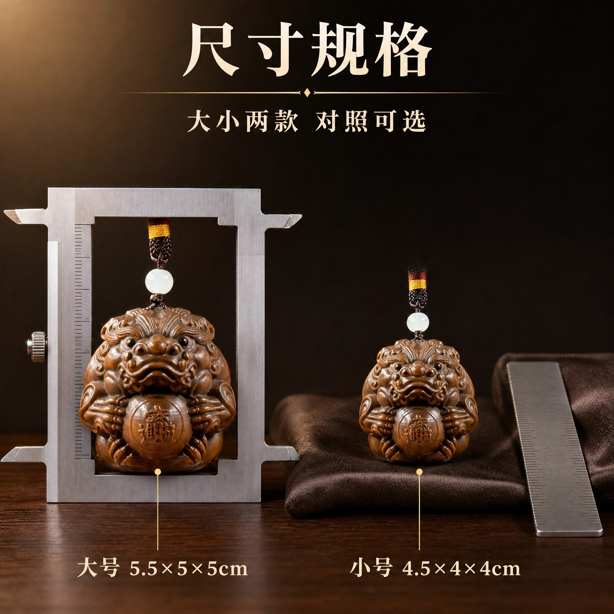 [主图-8 尺寸图] 拼多多 1:1 图：用金属直尺与卡尺做实… - 图片创意预览