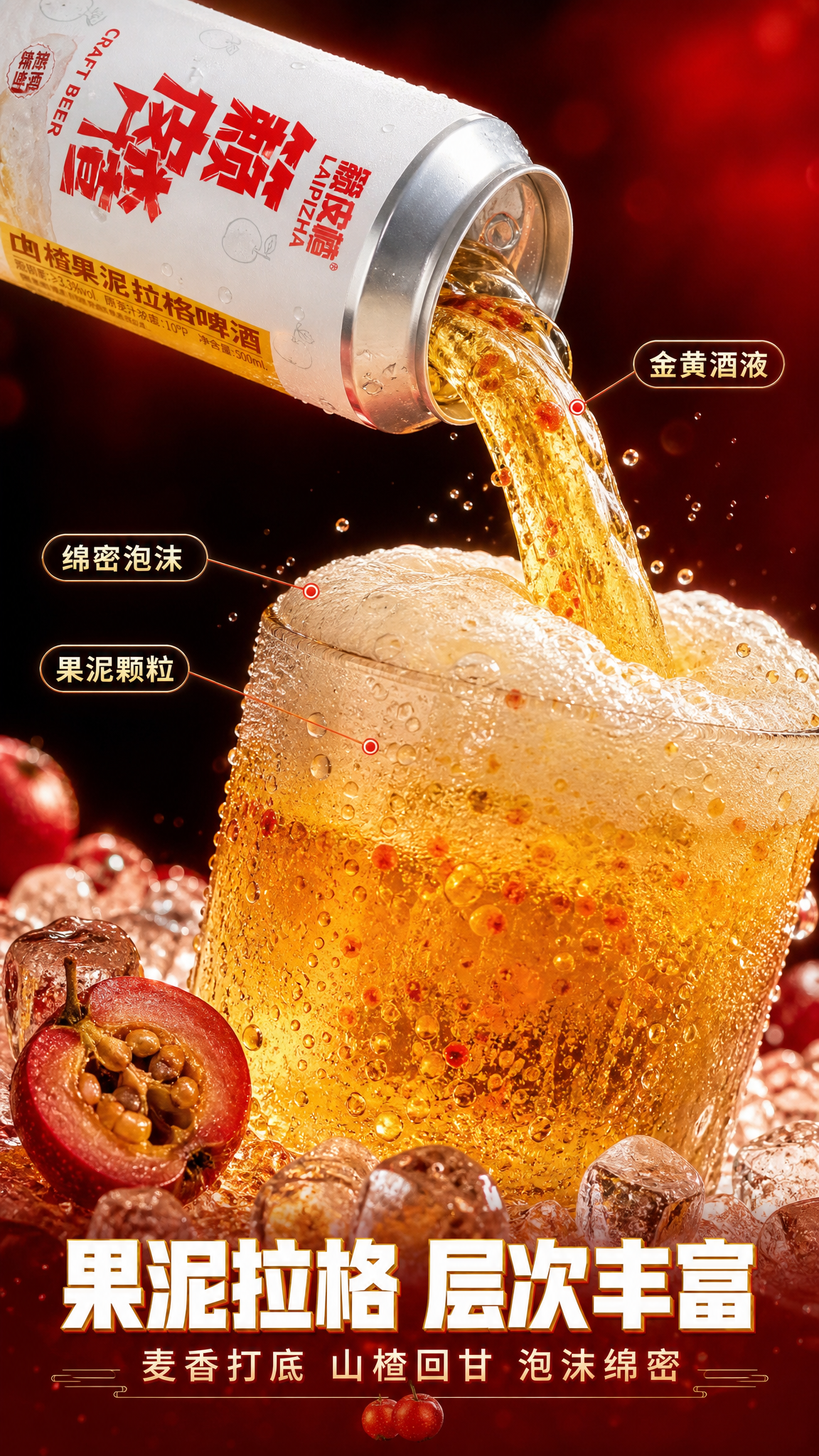 [商品] 使用【图3】500mL籁皮楂单罐，罐口倾斜正在倒酒；… - 图片创意预览