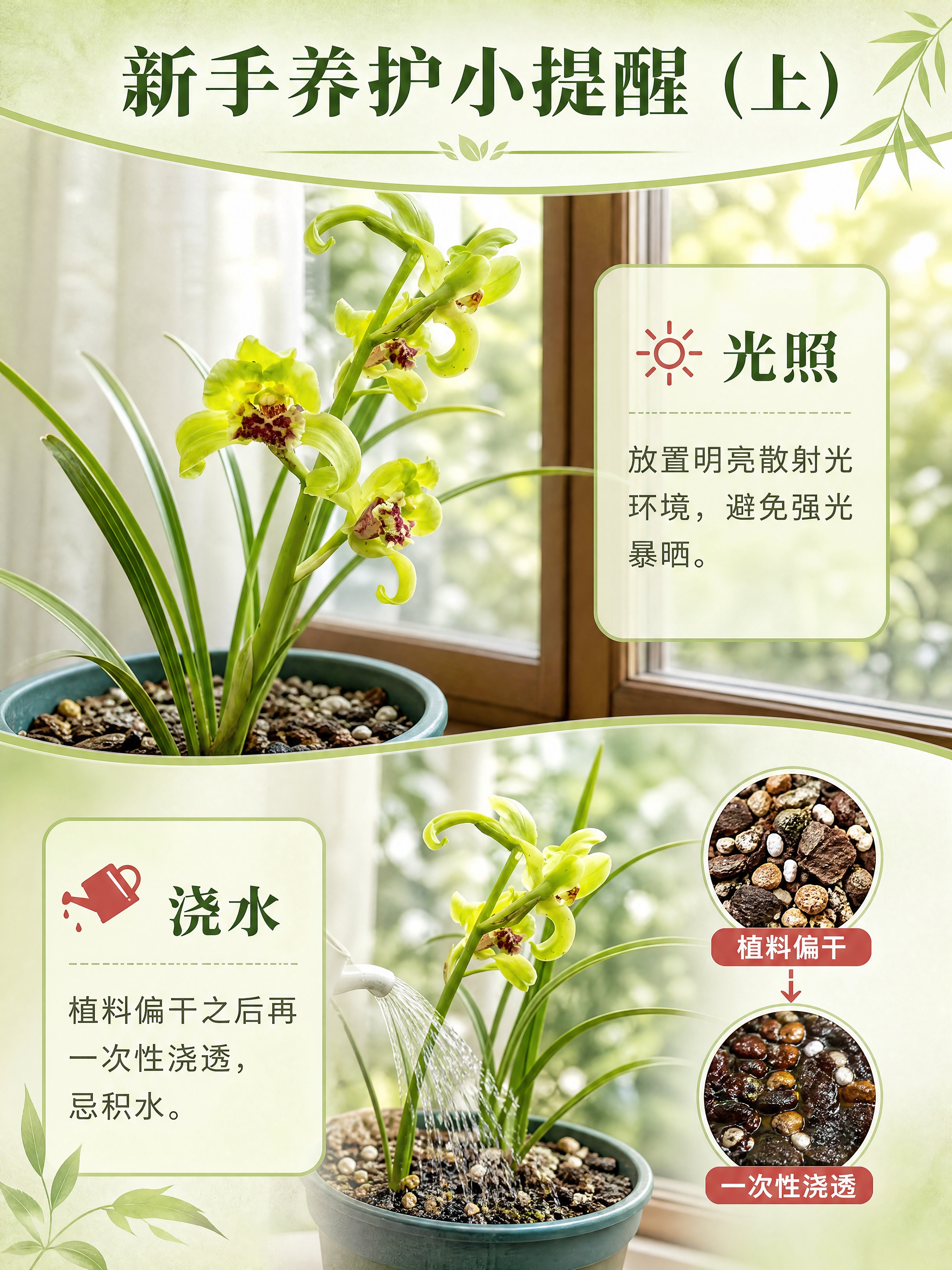 [商品] 使用【图1】老朵云蕙兰兰花苗；保留黄绿色花瓣、红色斑… - 图片创意预览