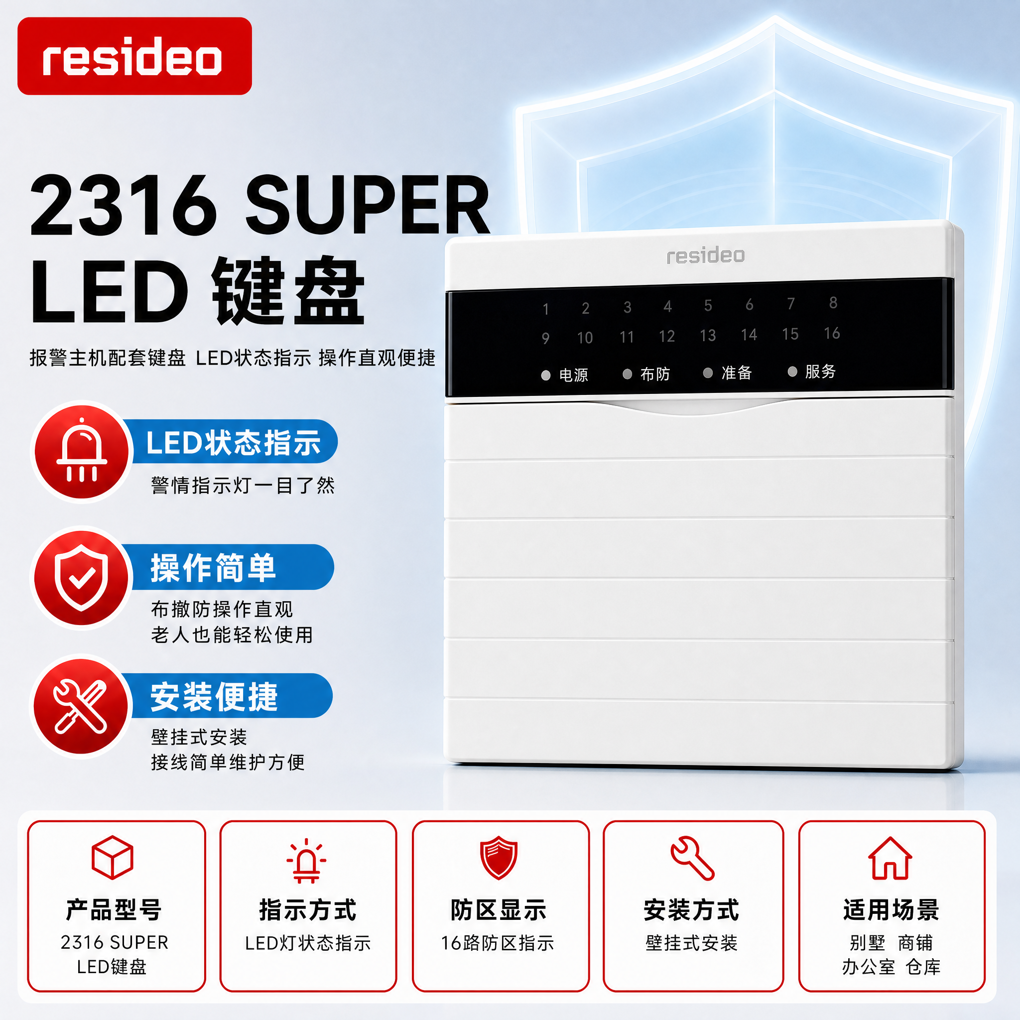 [主图-1] 2316 SUPER LED 键盘 商品识别/核… - 图片创意预览