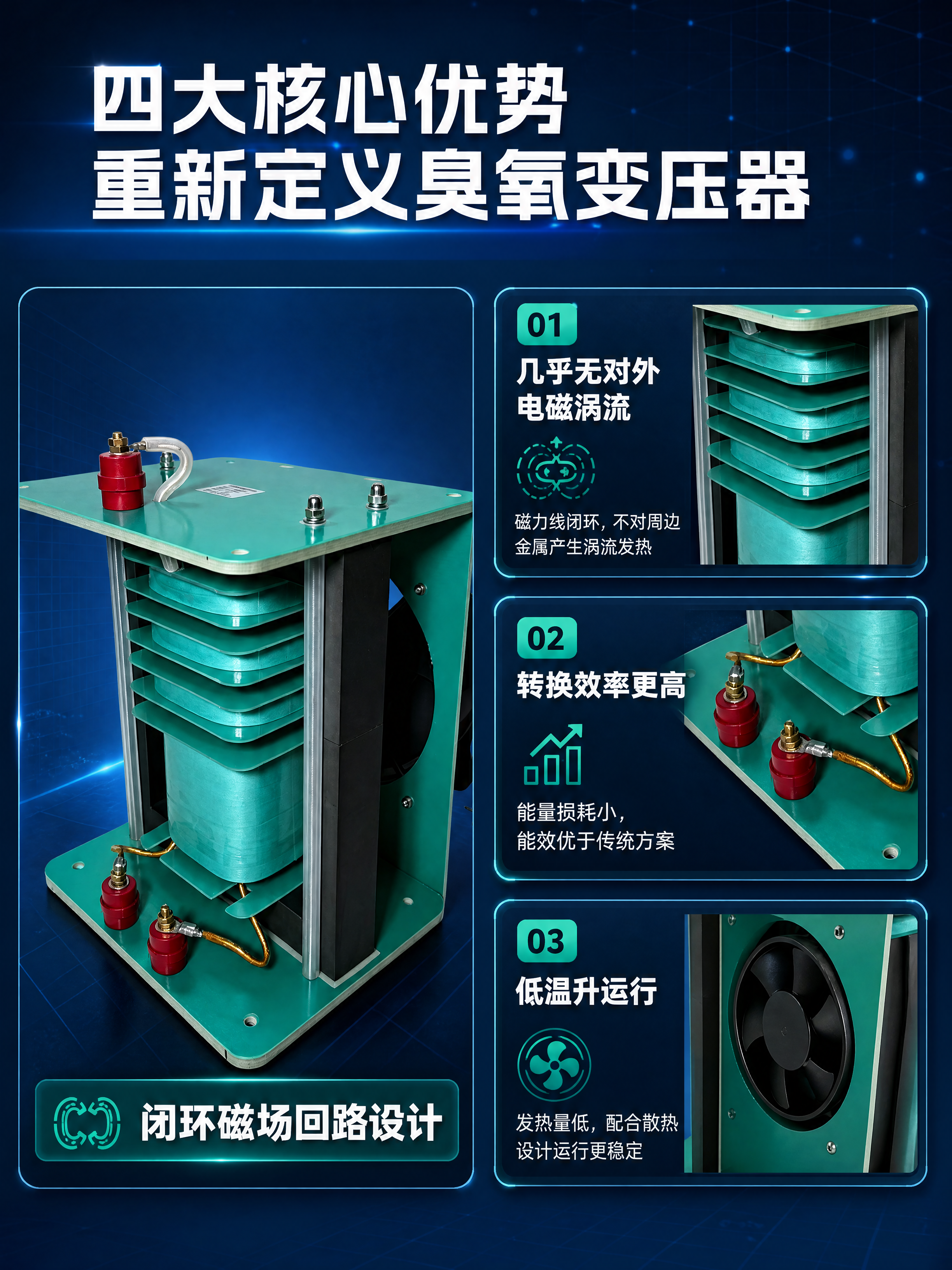 [商品] 使用【图2】臭氧高频高压变压器（带风扇侧视版本）；保… - 图片创意预览