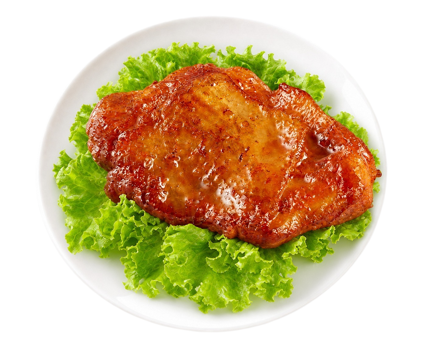将盘中的香煎鸡排放大，让鸡排占据盘子中央更大的面积，更加突出主… - 图片创意预览
