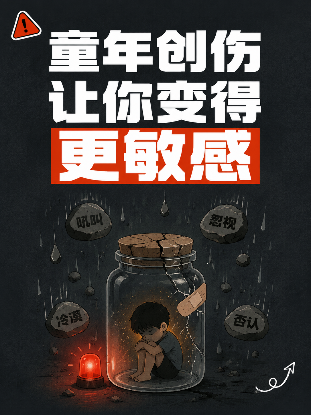 小红书笔记大字封面，插图大字，高饱和撞色警示风，版式精美，小红… - 图片创意预览