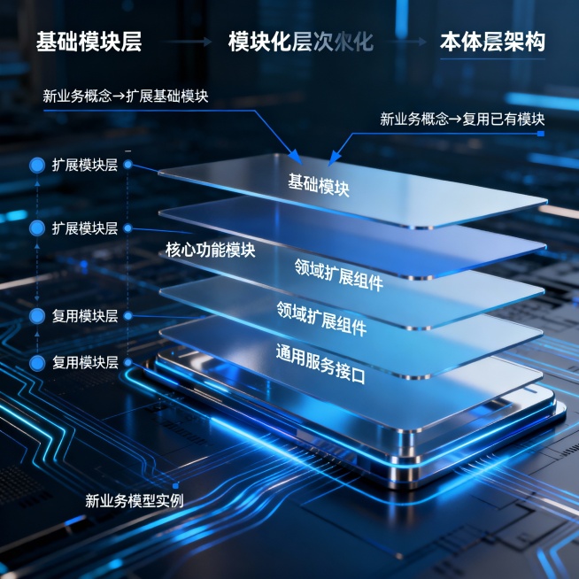 本体采用模块化、层次化的设计理念，具备可扩展性与可复用性。当出现新业务概念时，可通过扩展现有本体或复用已有概念模块快速构建新模型预览效果