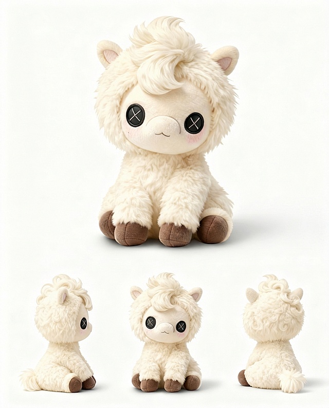 纯白小马-三视图