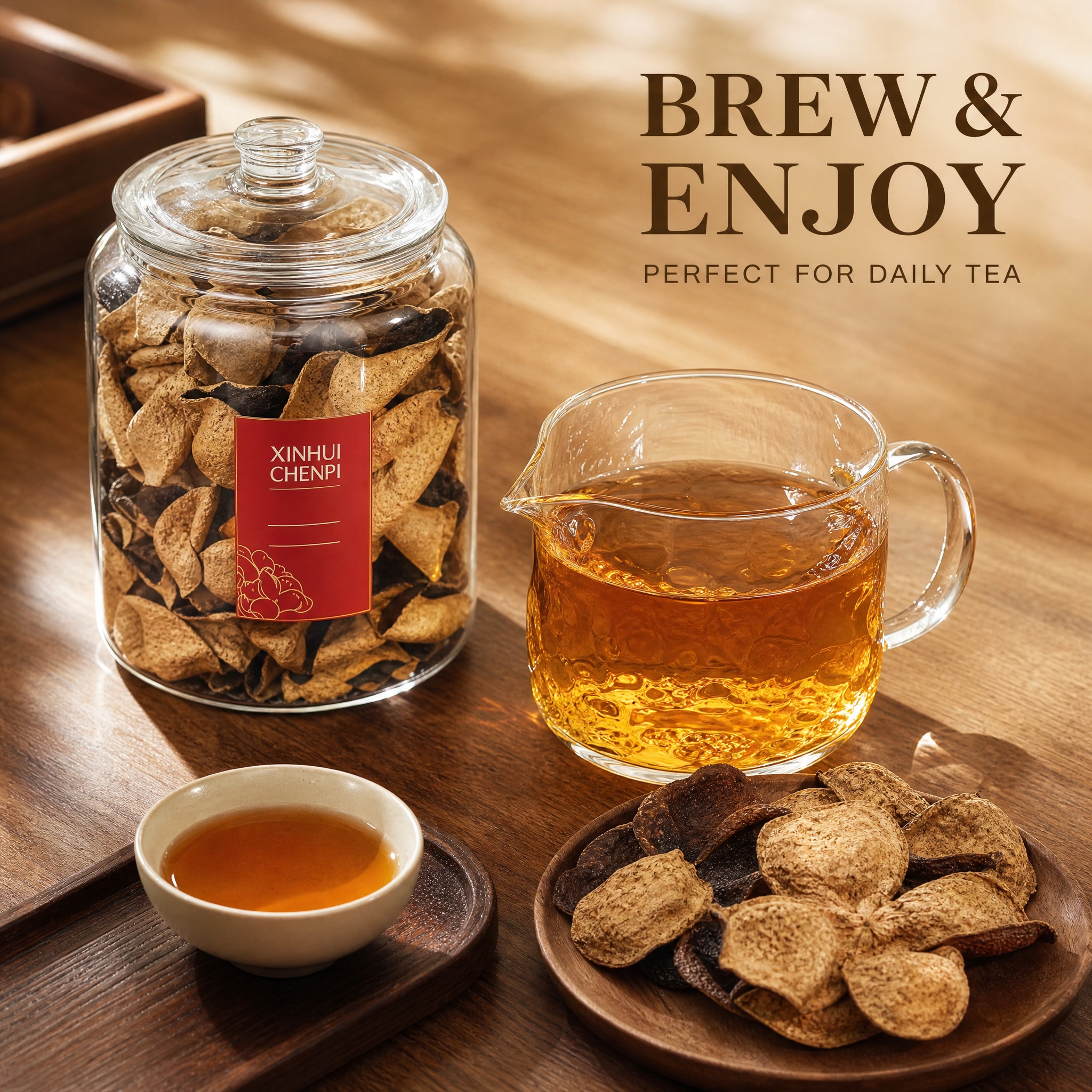[主图-4] 冲泡饮用场景图，主题为Brew & Enjoy，… - 图片创意预览
