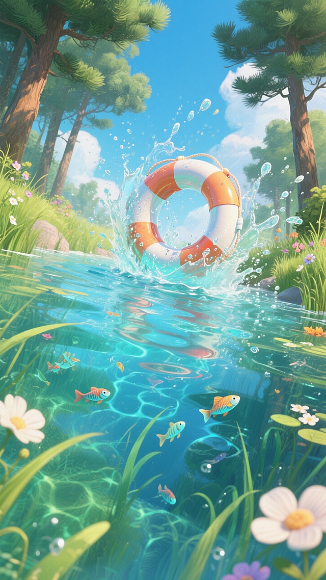 清凉夏日｜3d游泳圈