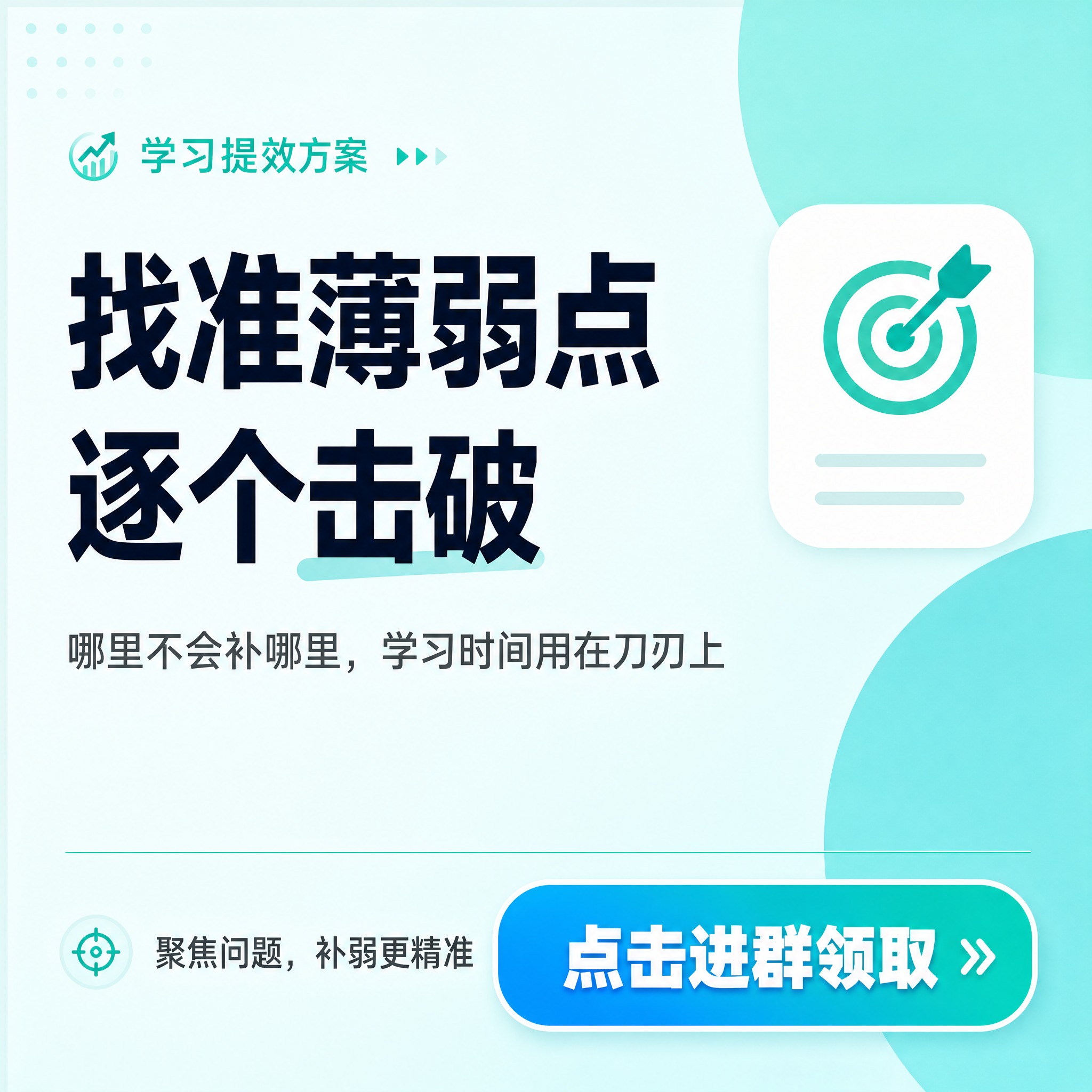 参考图的版式布局和内容结构，生成一张500x500正方形的学习… - 图片创意预览