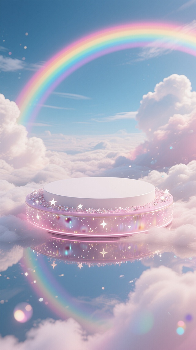 💗粉白圆台悬浮云海，七夕浪漫大爆发🌟