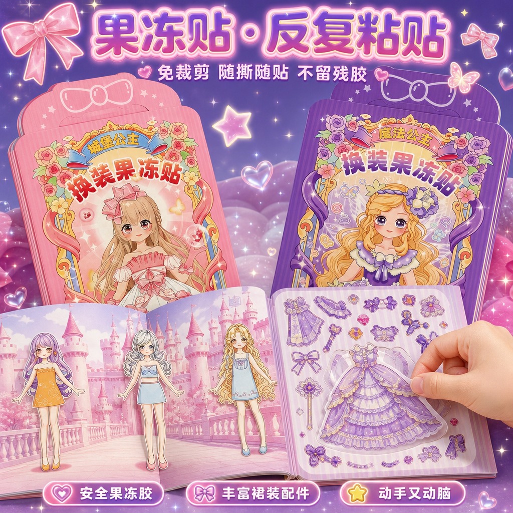 正方形1:1构图，超高清电商主图，糖果梦幻少女风，鲜亮通透色彩… - 图片创意预览
