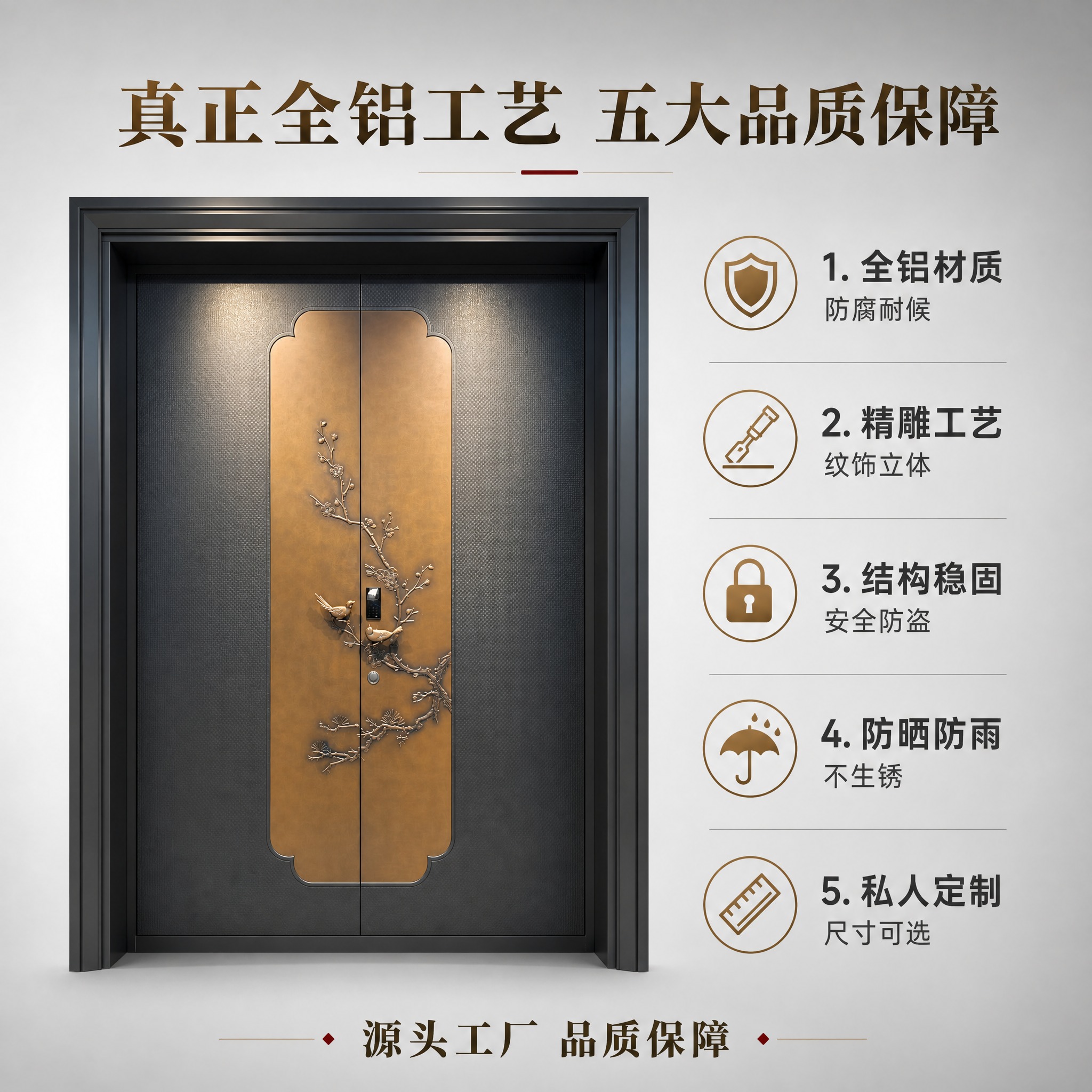 [主图-2] 主题：真正全铝工艺 五大核心优势，唯一任务是清晰… - 图片创意预览