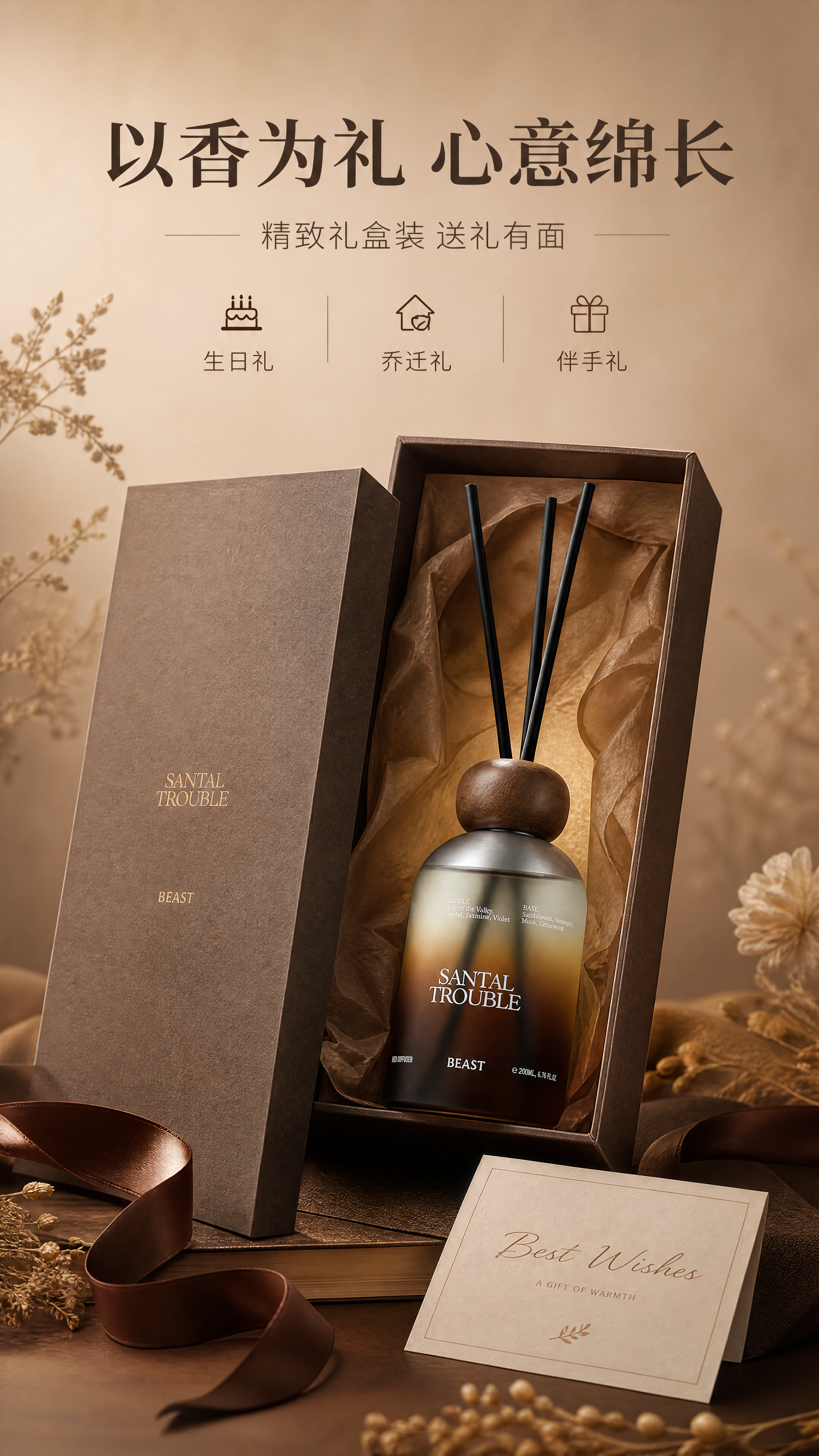 [商品] 使用【图1】SANTAL TROUBLE 檀木无火香… - 图片创意预览