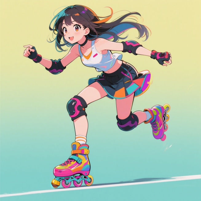 轮滑少女预览效果