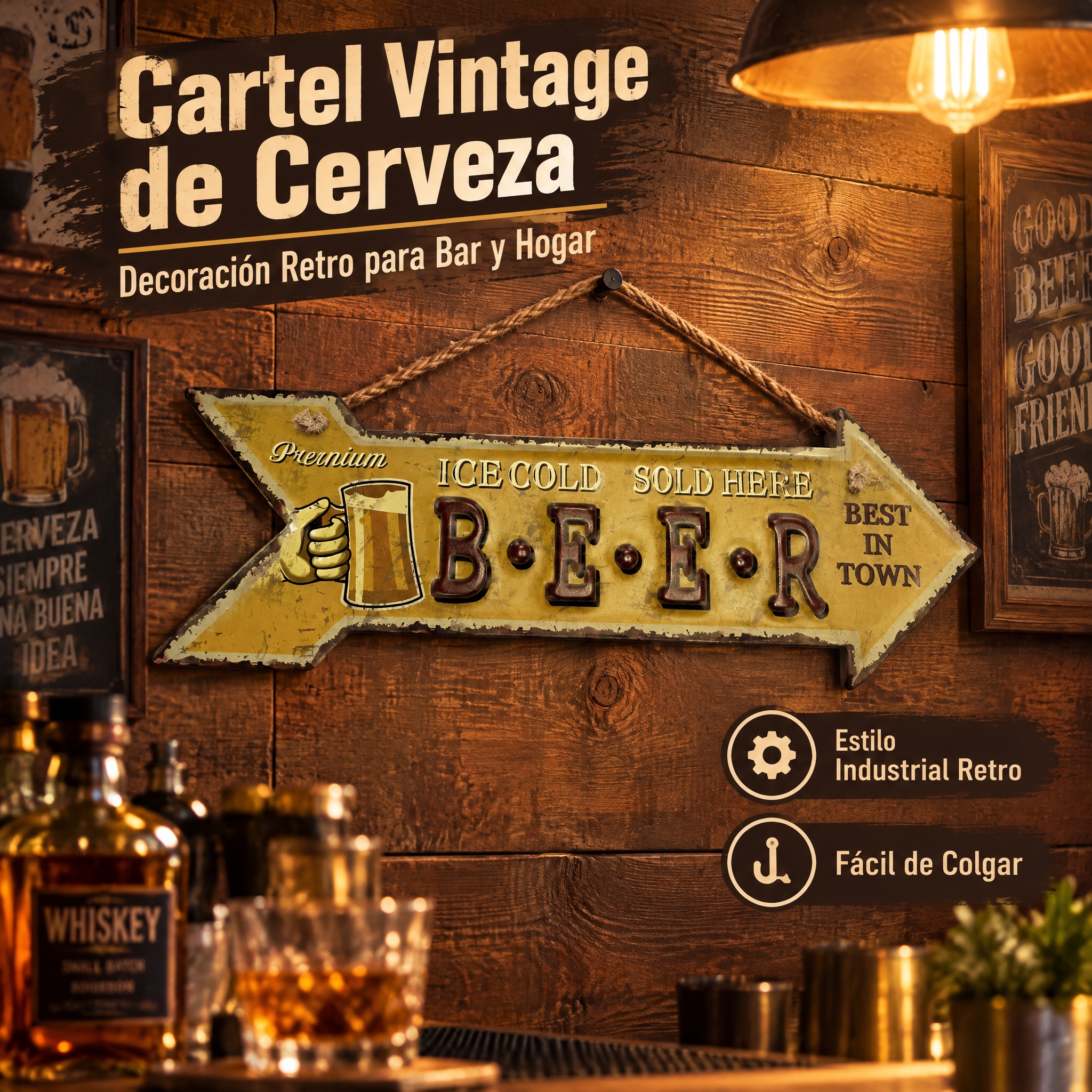 [主图-2] Cartel de Flecha Vintage… - 图片创意预览