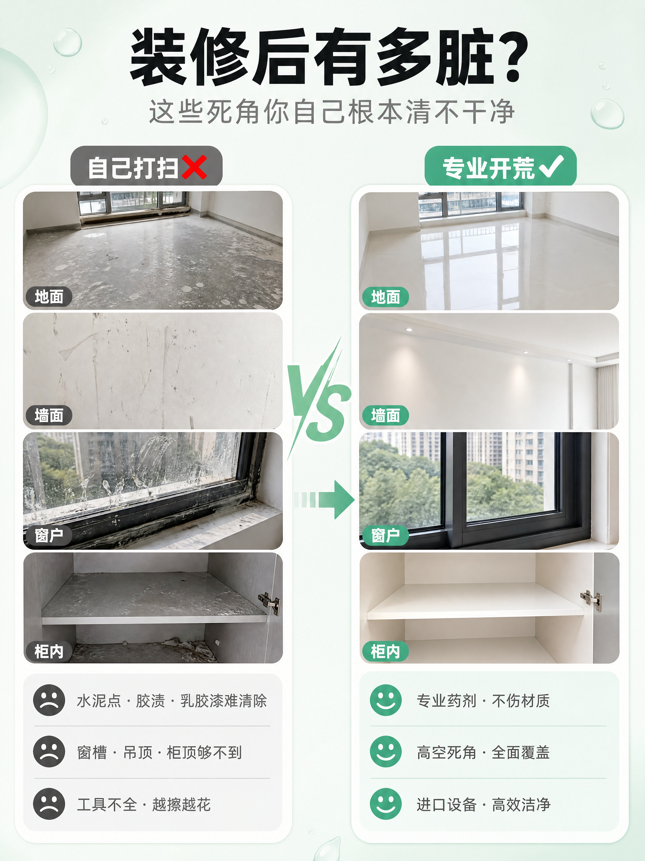 [商品] 全屋深度开荒保洁服务，非实物上门服务，无商品图。 [… - 图片创意预览