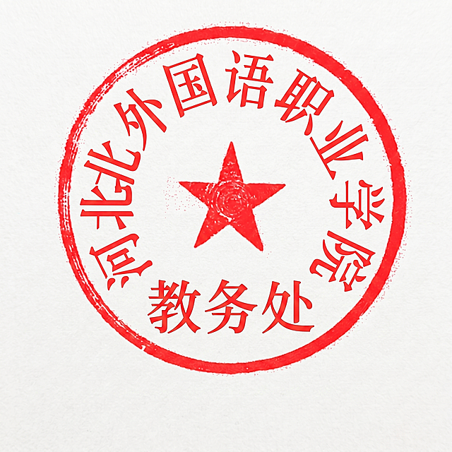 五角星下面加上教务处