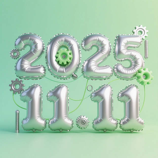 齿轮元素 科技感双 11 氛围