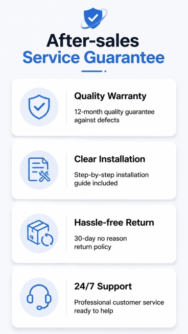 [第10屏] After-sales Service and Customer Guarantee page. Show customer service commitment for Amazon预览效果