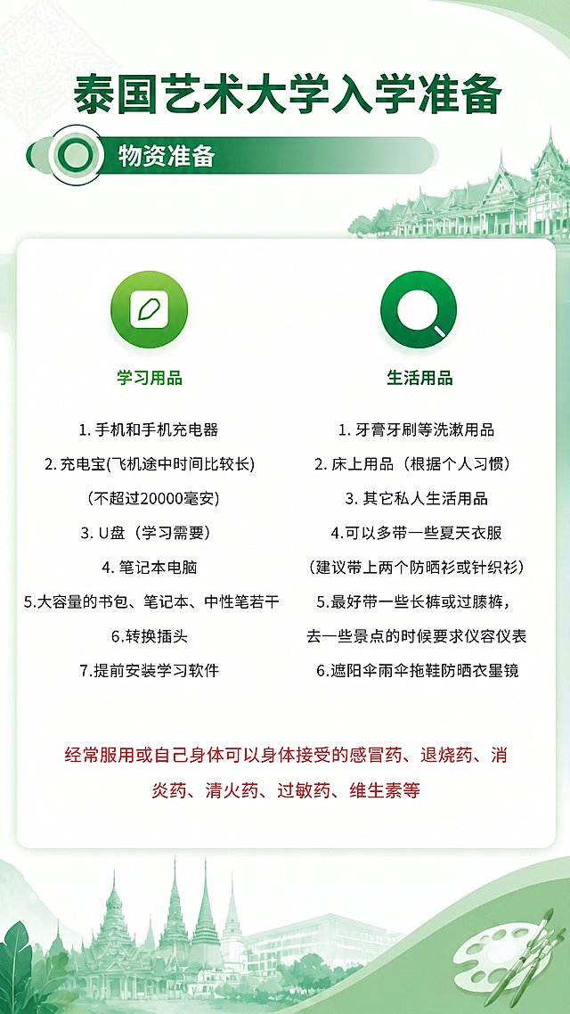 将图片标题里的“泰国艺术发展研究院”替换为“泰国艺术大学”，其余内容和排版、风格保持不变