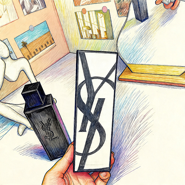将原图转为彩色素描风格，去除所有商标和文字