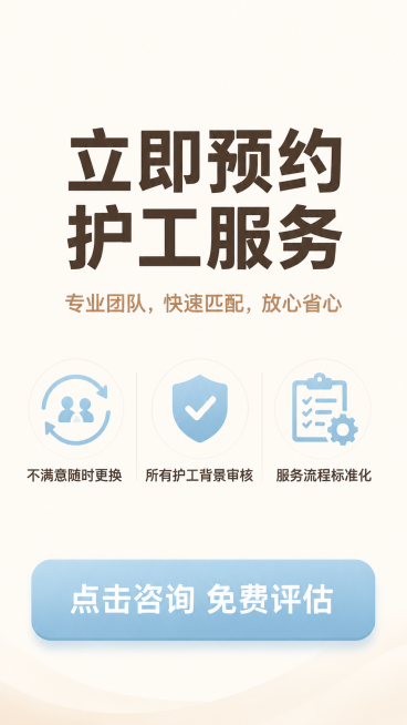 [第8屏] 预约咨询与服务保障号召。
[氛围/风格] 温暖有力，行动召唤风格，专业亲切，整体和谐明亮。
[元素布局] 画面中心是大号预约提示文字，下方是三个保障点横向排列，底部是行动号召按钮。主标题占预览效果