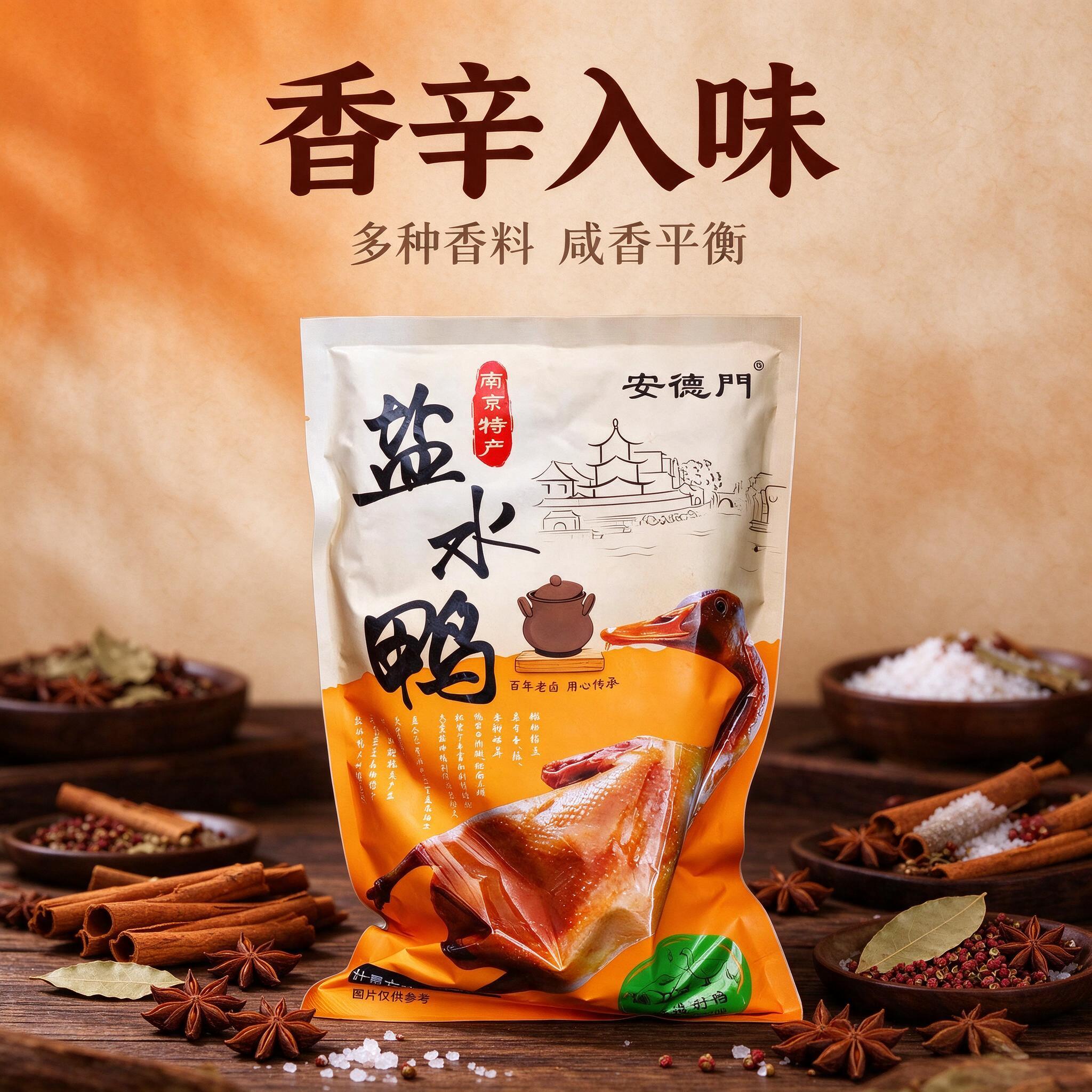 [商品] 使用【图1】安德门盐水鸭包装袋；保留包装袋整体外观特… - 图片创意预览