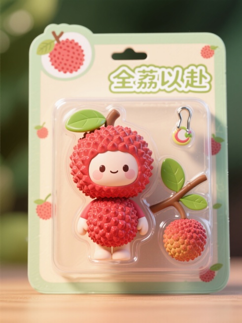 盒子上有描边文字“全荔以赴”预览效果