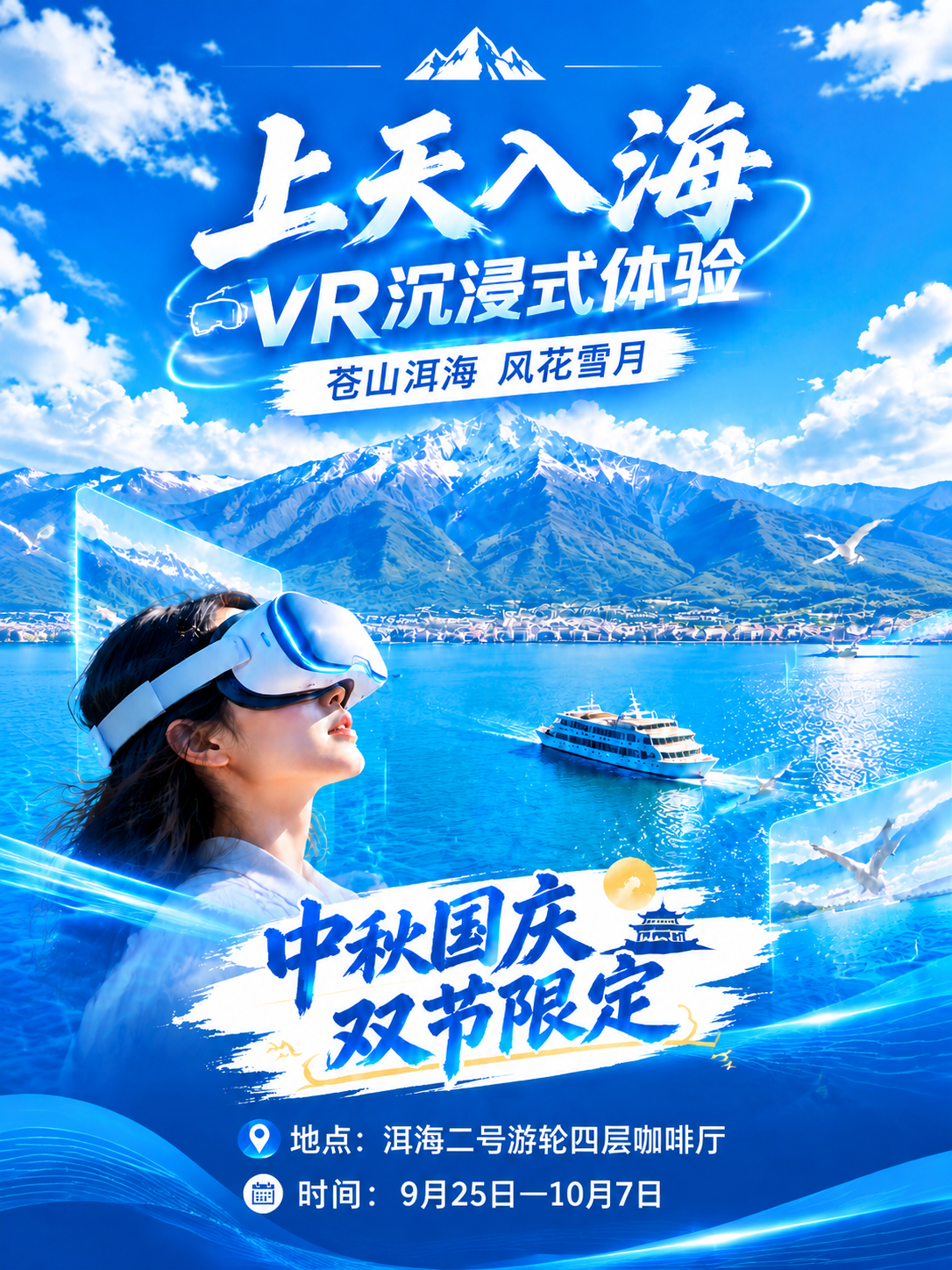 将这张VR体验海报重新排版为A4竖版尺寸（比例约1:1.414… - 图片创意预览