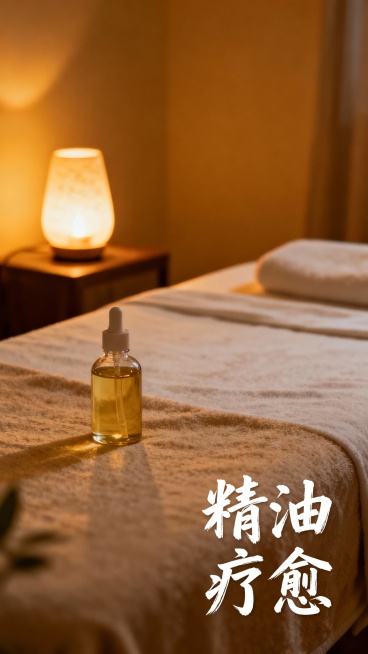生成50张按摩休闲的图文，图片加入一些文字预览效果