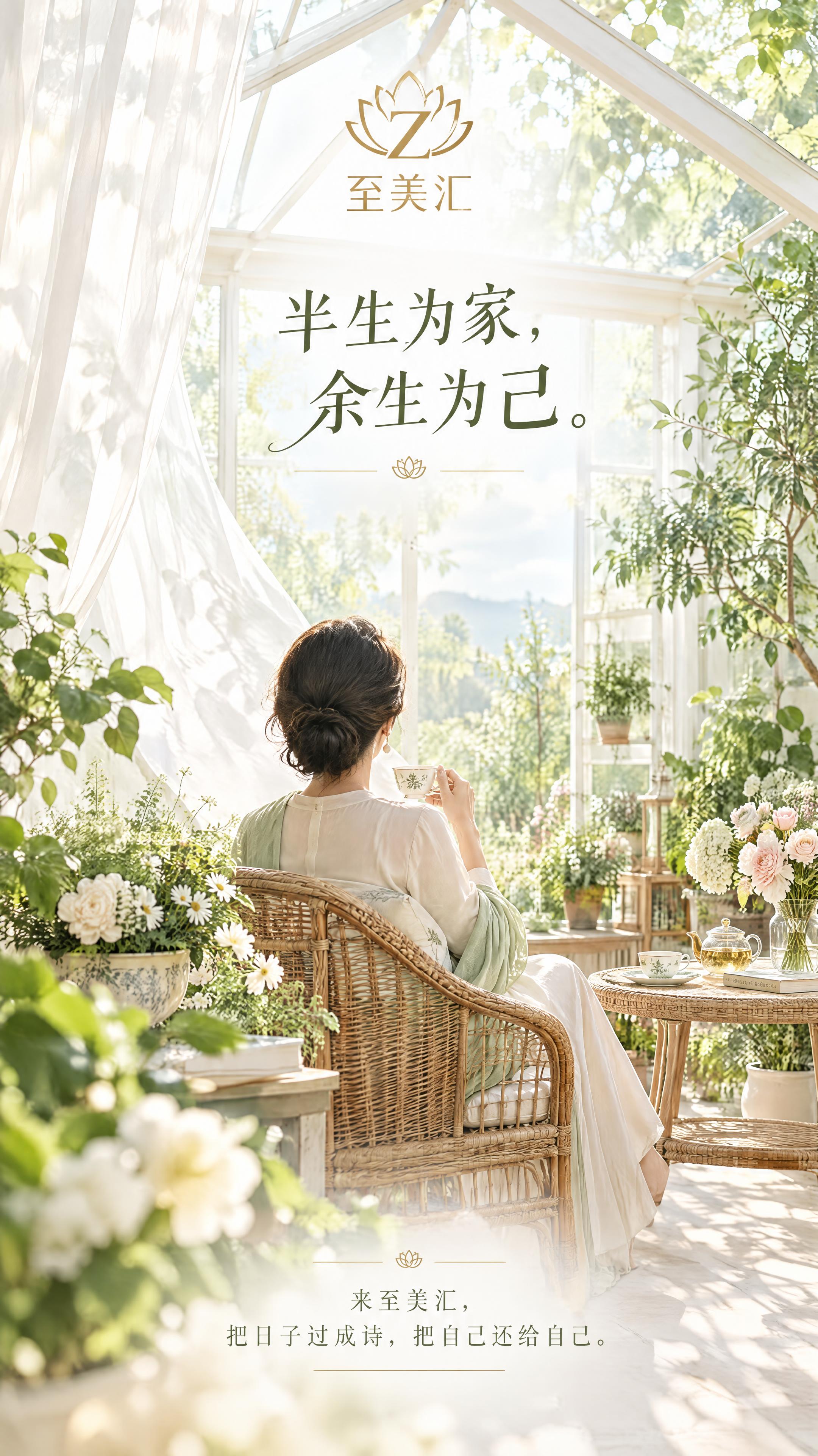 9:16竖版朋友圈海报，高级轻奢风格，精英女性生活场景。画面主… - 图片创意预览