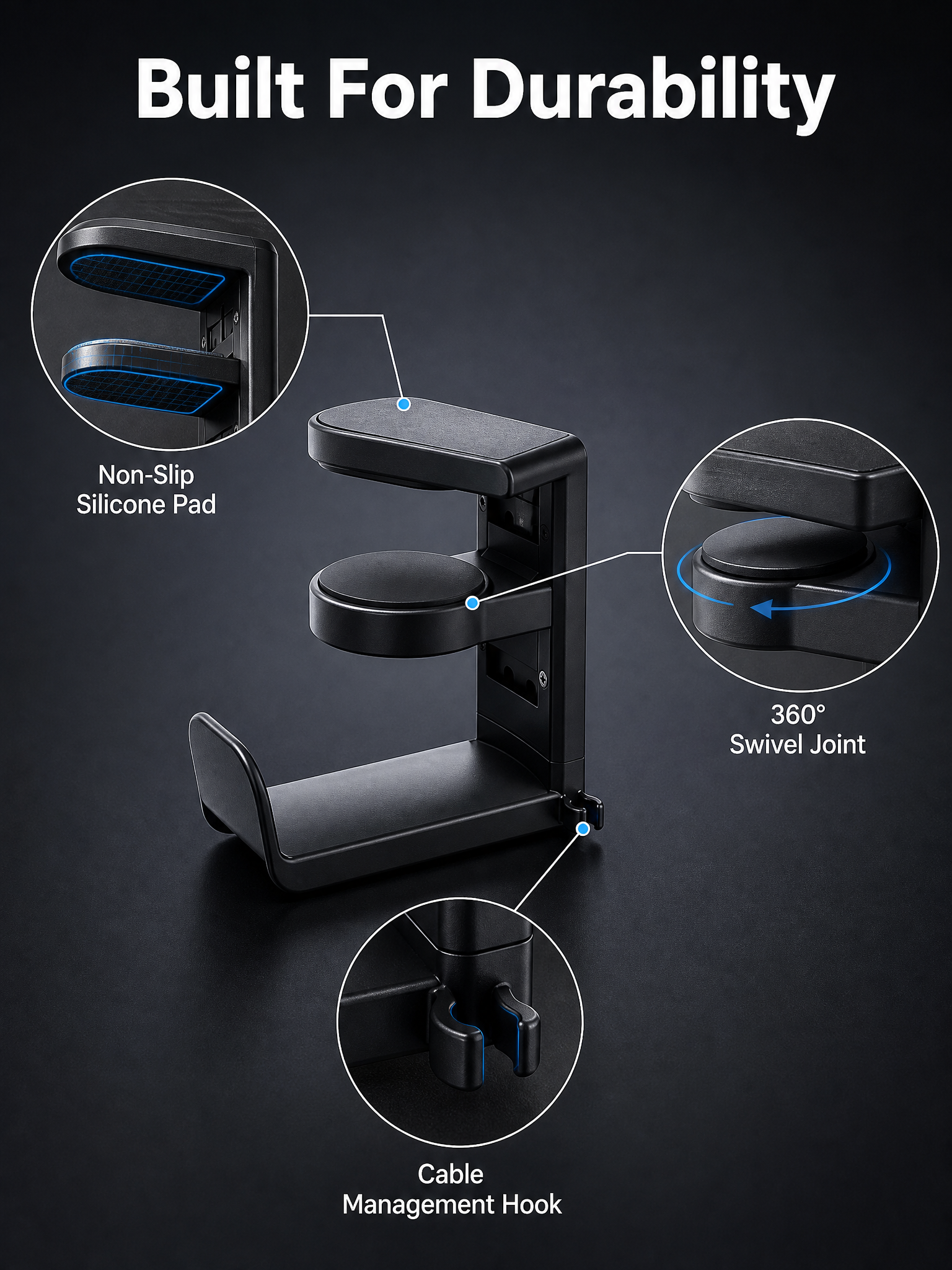 [主图-3] Gaming Headphone Hook Ha… - 图片创意预览