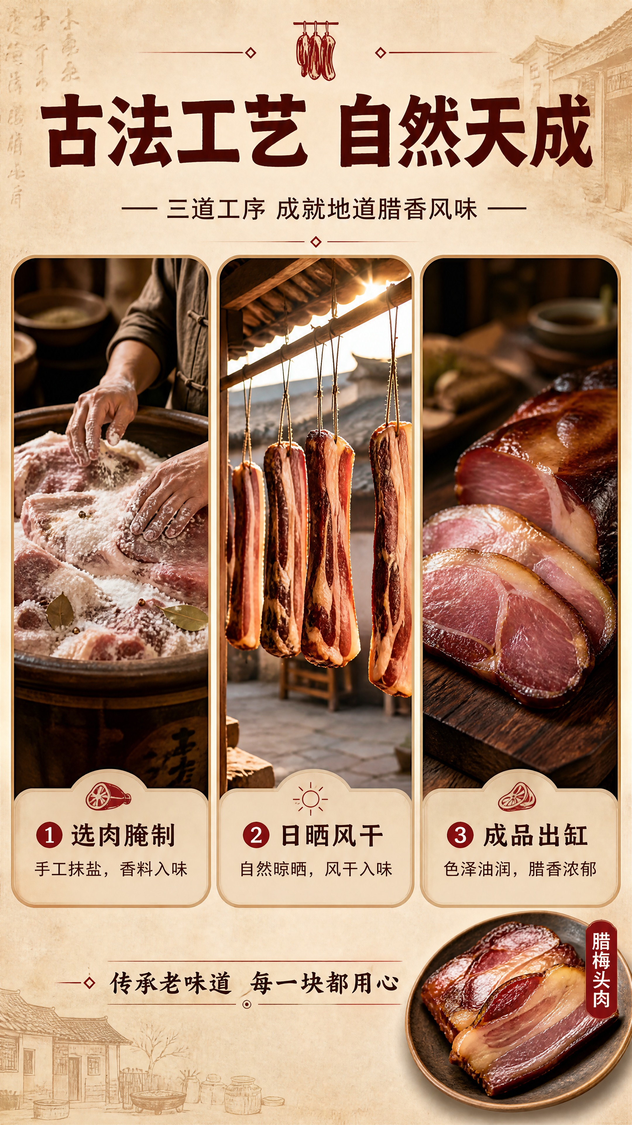 [商品] 本页为传统工艺专张，以制作流程为主，产品图作辅助露出… - 图片创意预览