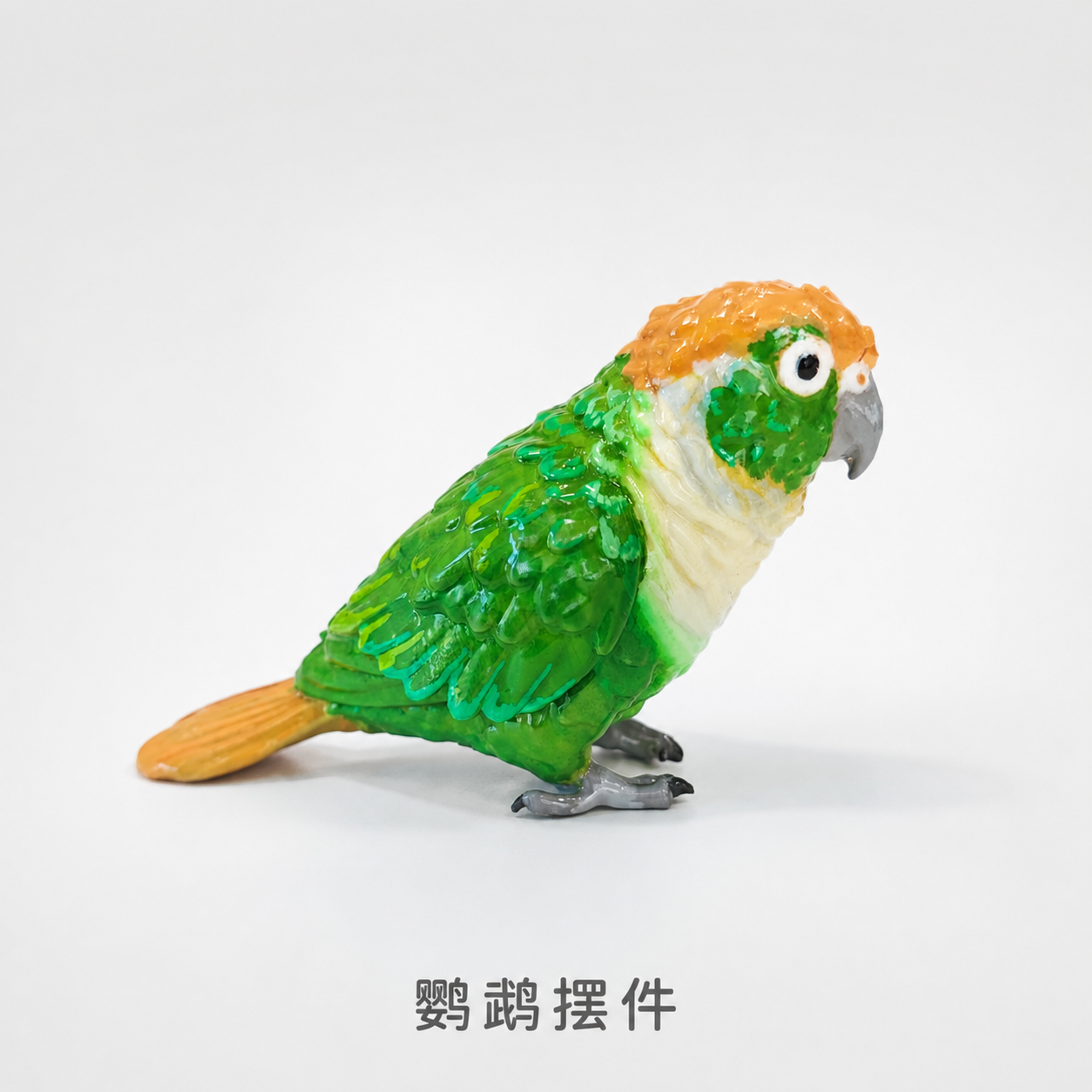 1:1产品封面主图-鹦鹉摆件完整造型展示。本张使用【图1】作为… - 图片创意预览