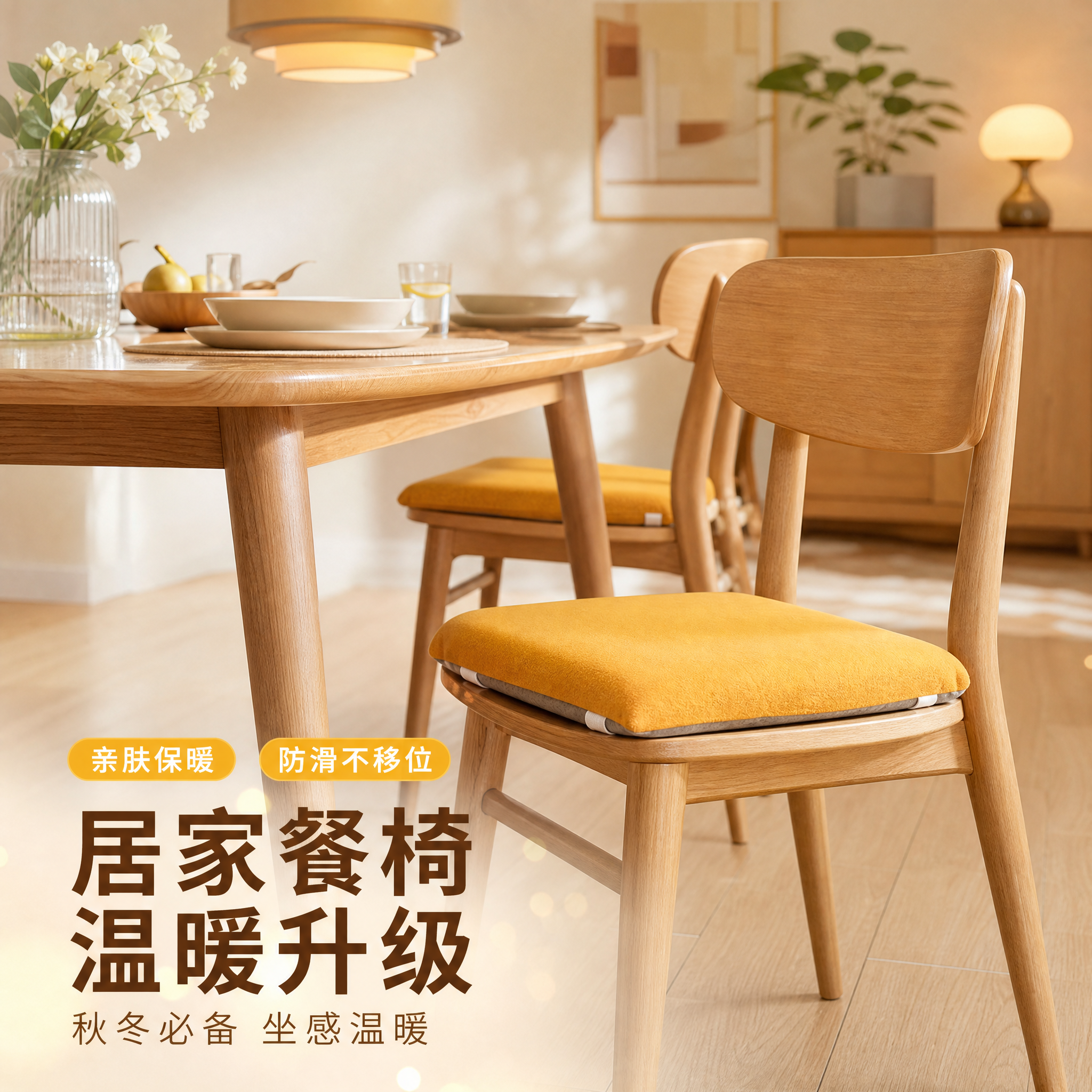 [主图-9] 主题：餐椅/居家场景使用展示 餐厅用餐场景，突出… - 图片创意预览