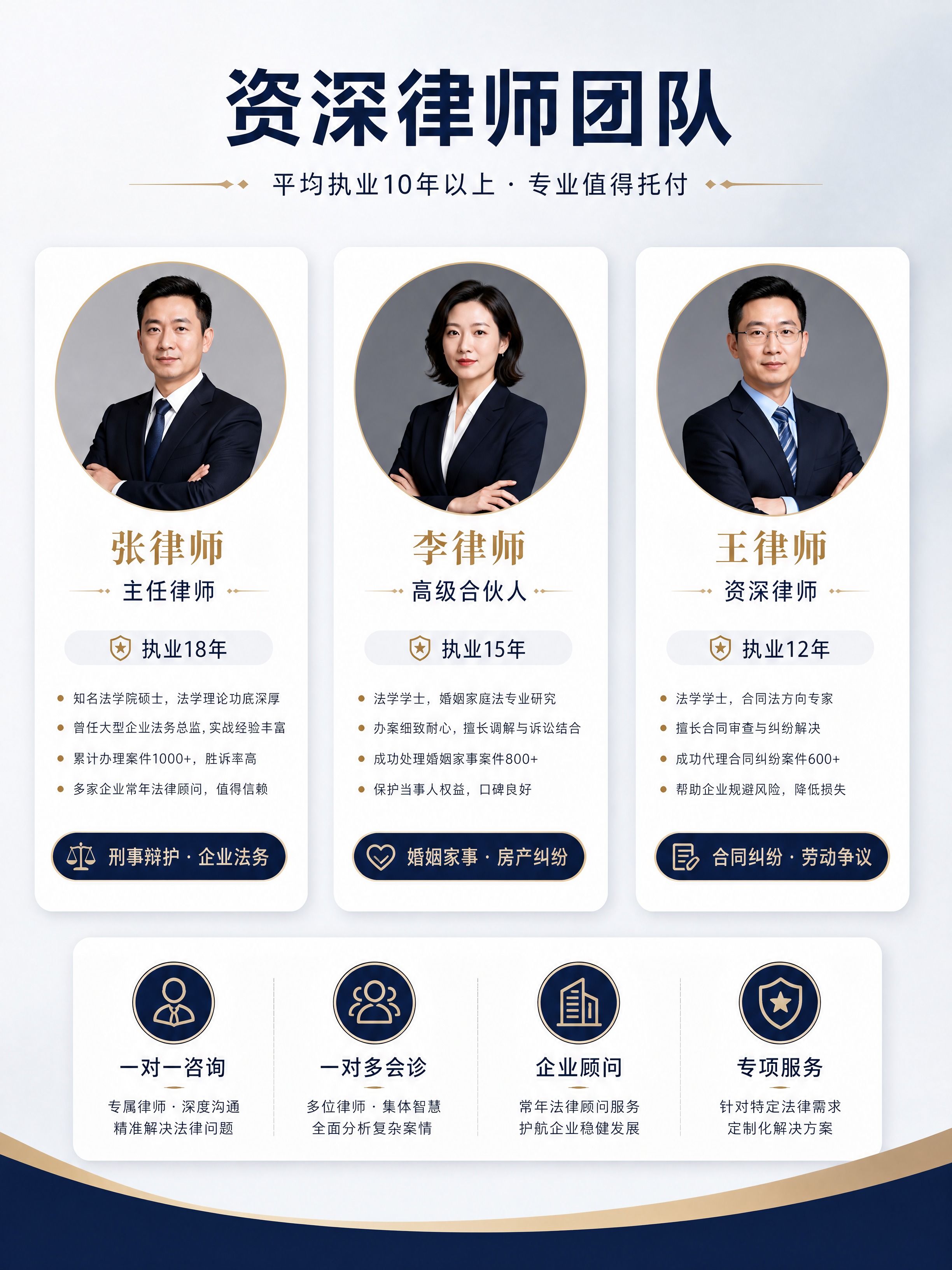 [商品] 律师事务所品牌详情页第5张-资深律师团队；无实物商品… - 图片创意预览