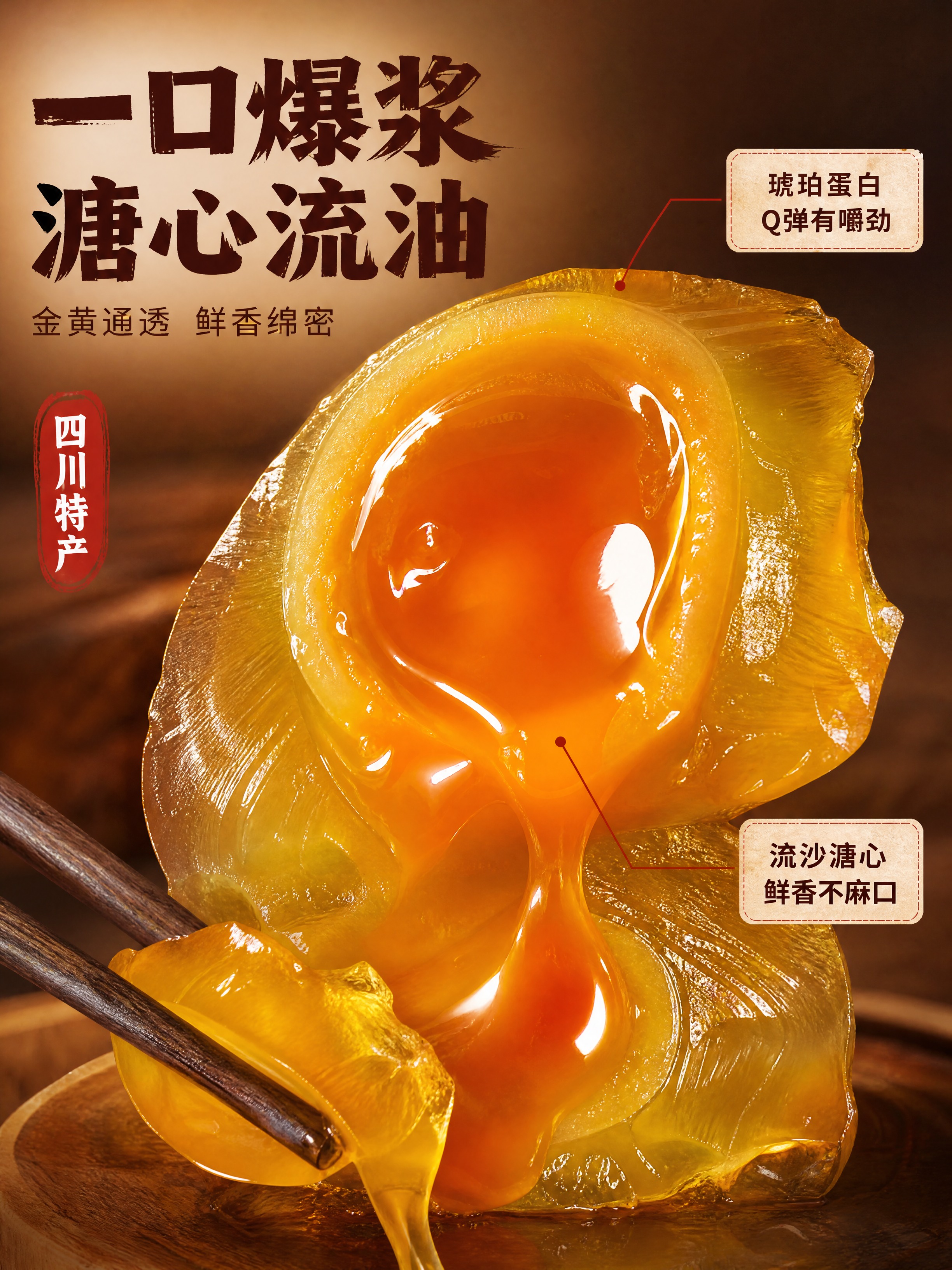 [商品] 使用【图1】四川黄金皮蛋；保留切开后金黄琥珀色半透明… - 图片创意预览