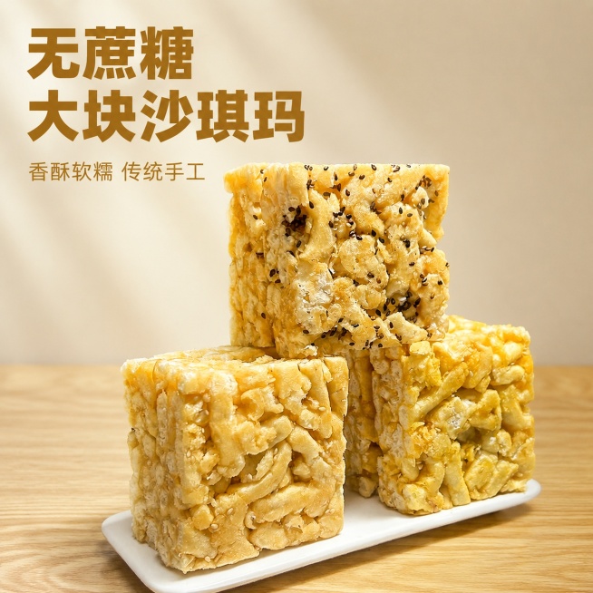 沙琪玛无蔗糖预览效果