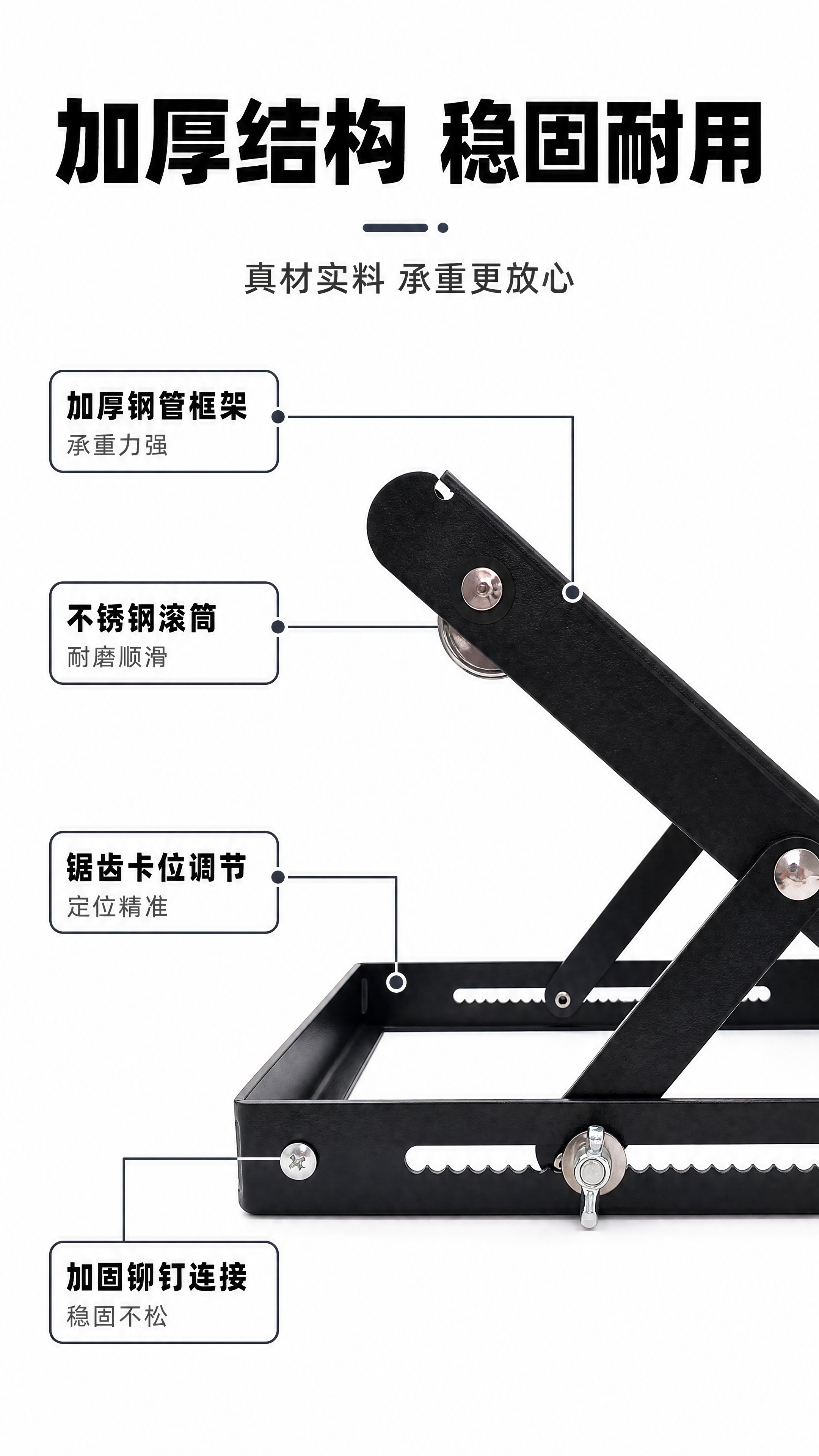 [商品] 使用【图4】黑色切割机托料架侧视角；保留黑色方管框架… - 图片创意预览