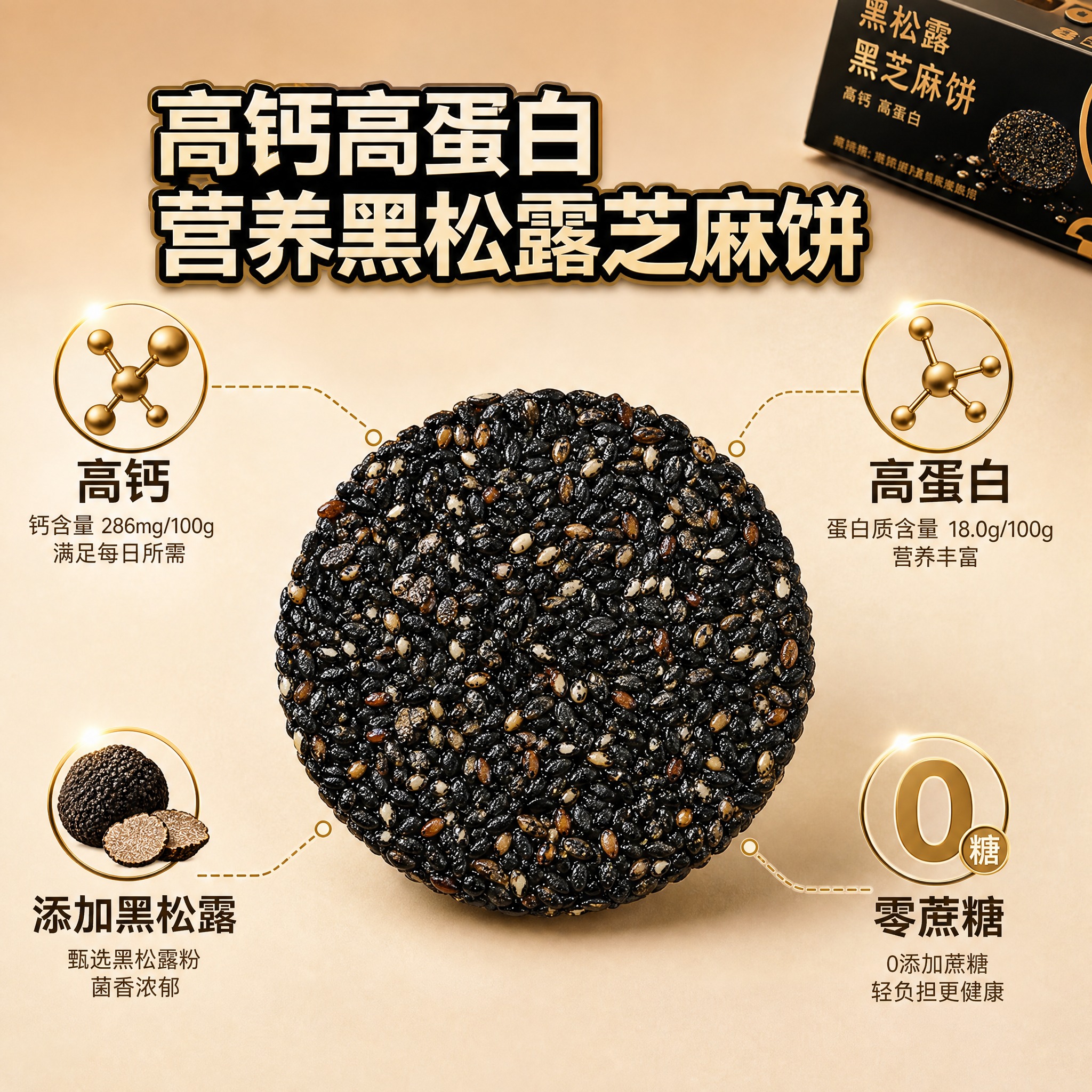 [主图-2] 核心卖点溯源图，任务是展示产品高钙高蛋白的营养卖… - 图片创意预览