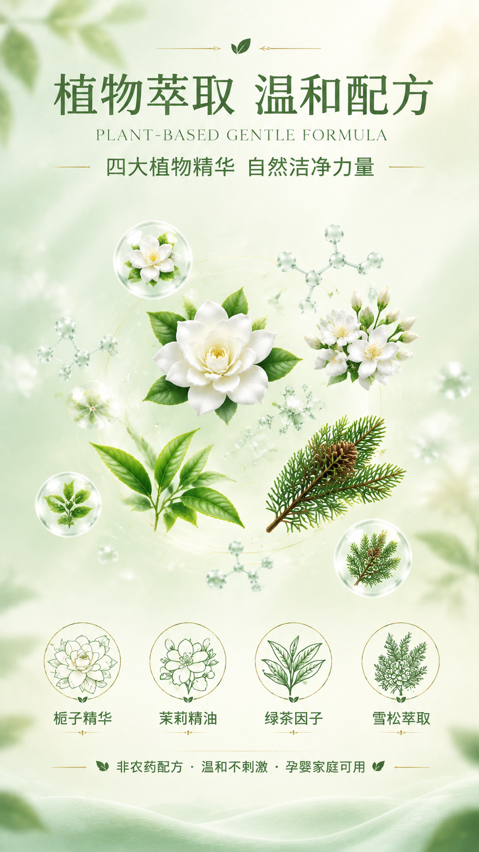 [画面] 目标：植物萃取页，高端香氛杂志风，精致高级不杂乱，中… - 图片创意预览