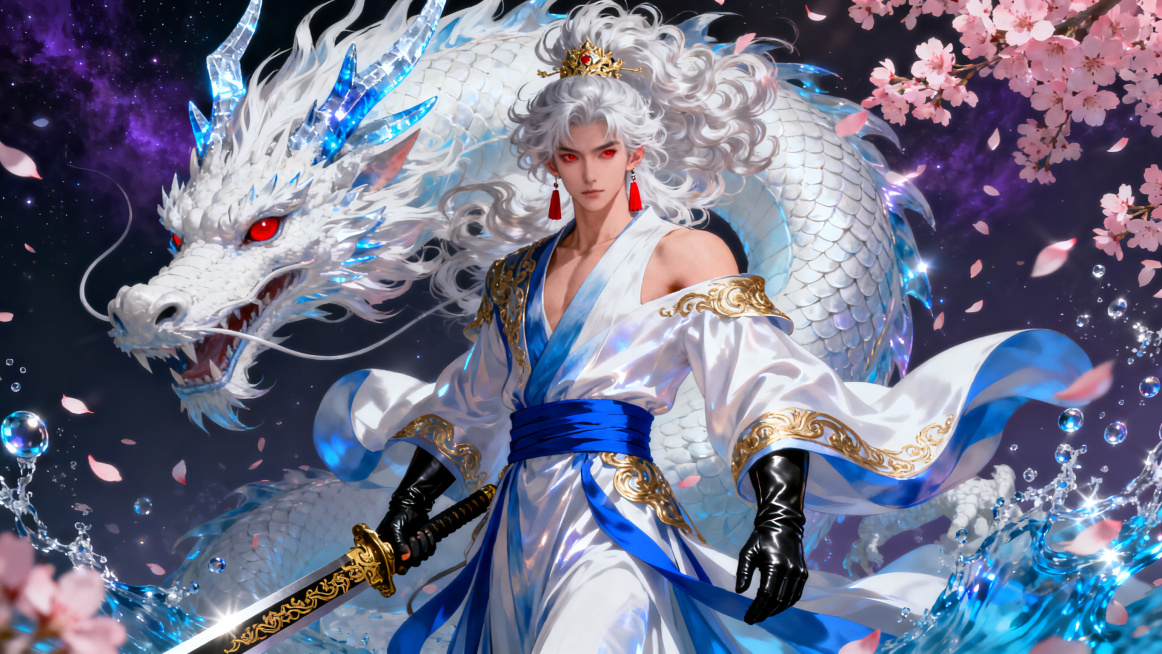 生成国风美男插画预览效果