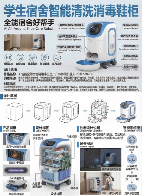 将图二中产品效果图替换为图一正确标注的产品效果图，保留图二其他文字信息、排版和所有内容不变，生成一张完整海报预览效果