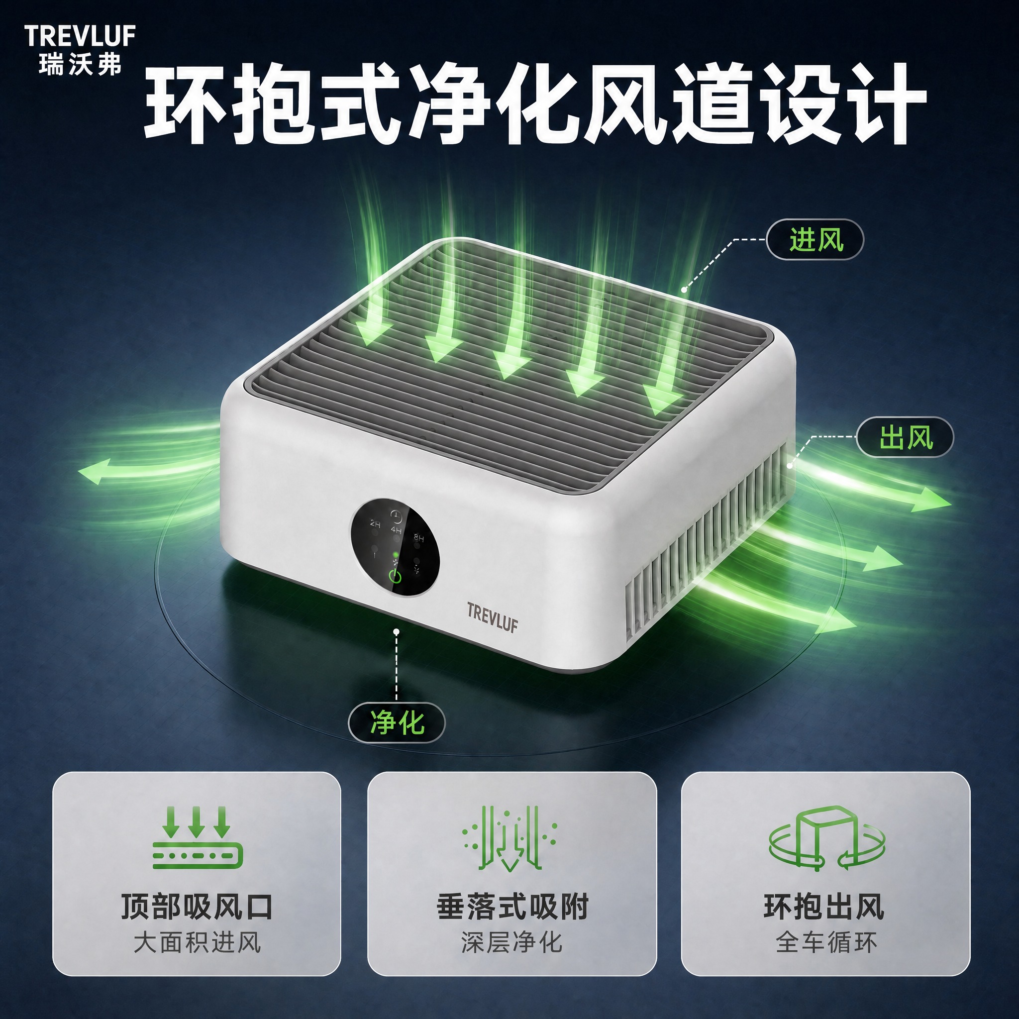 在这张图的左上角添加品牌Logo：上方英文"TREVLUF"，… - 图片创意预览