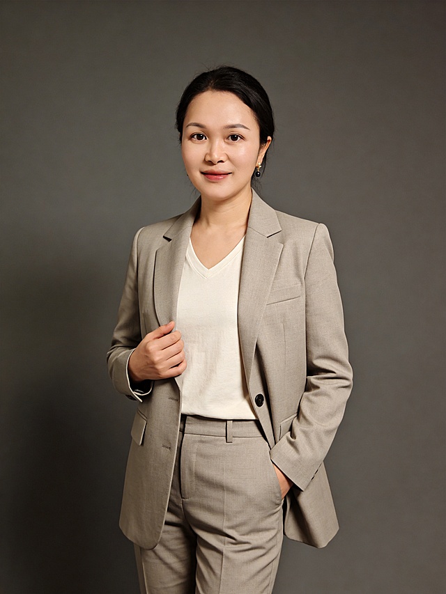 换一下发型，长发散下来